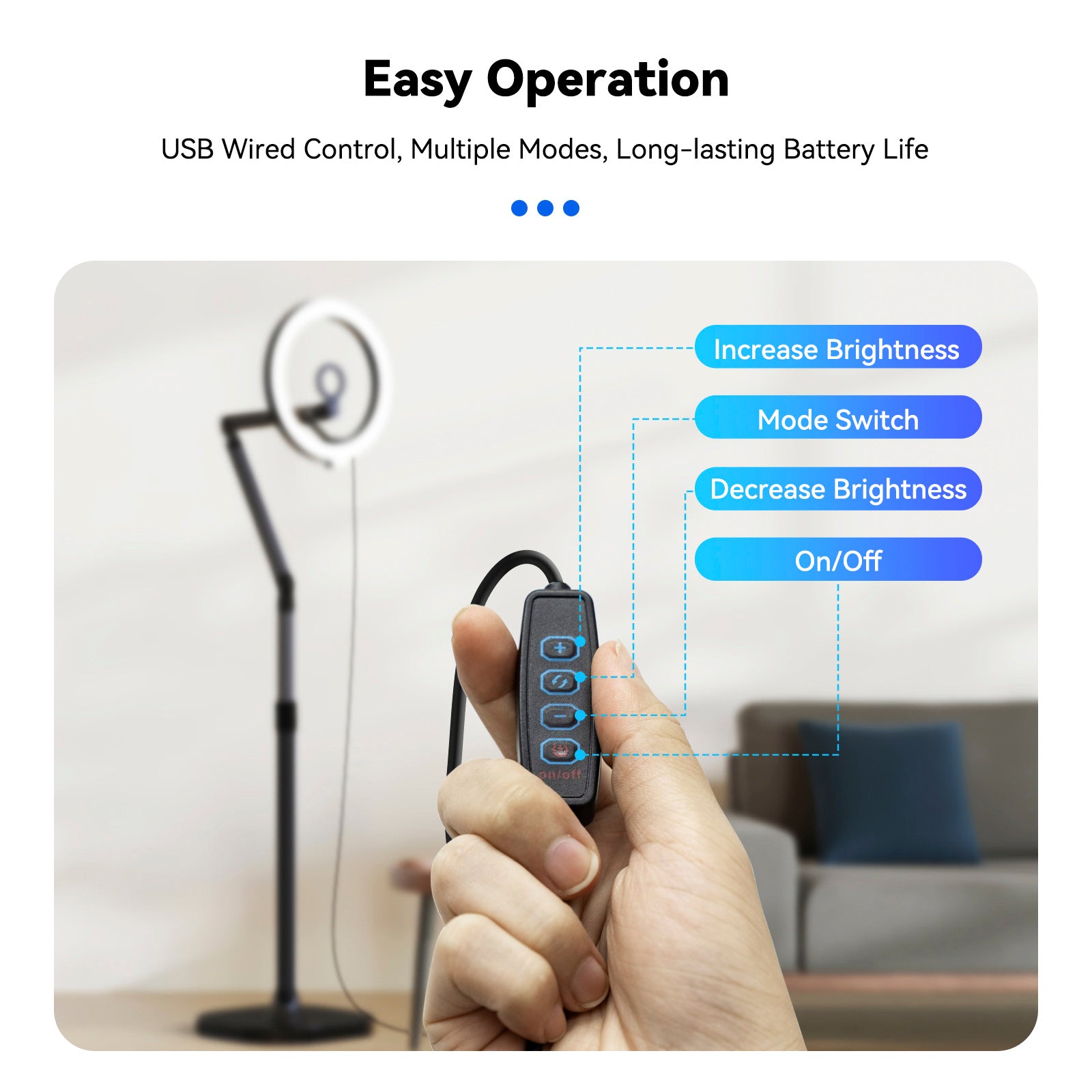 Mobilné video živé vysielacie držiak prsteň výplň svetla kozmetické stolné plnenie svetla