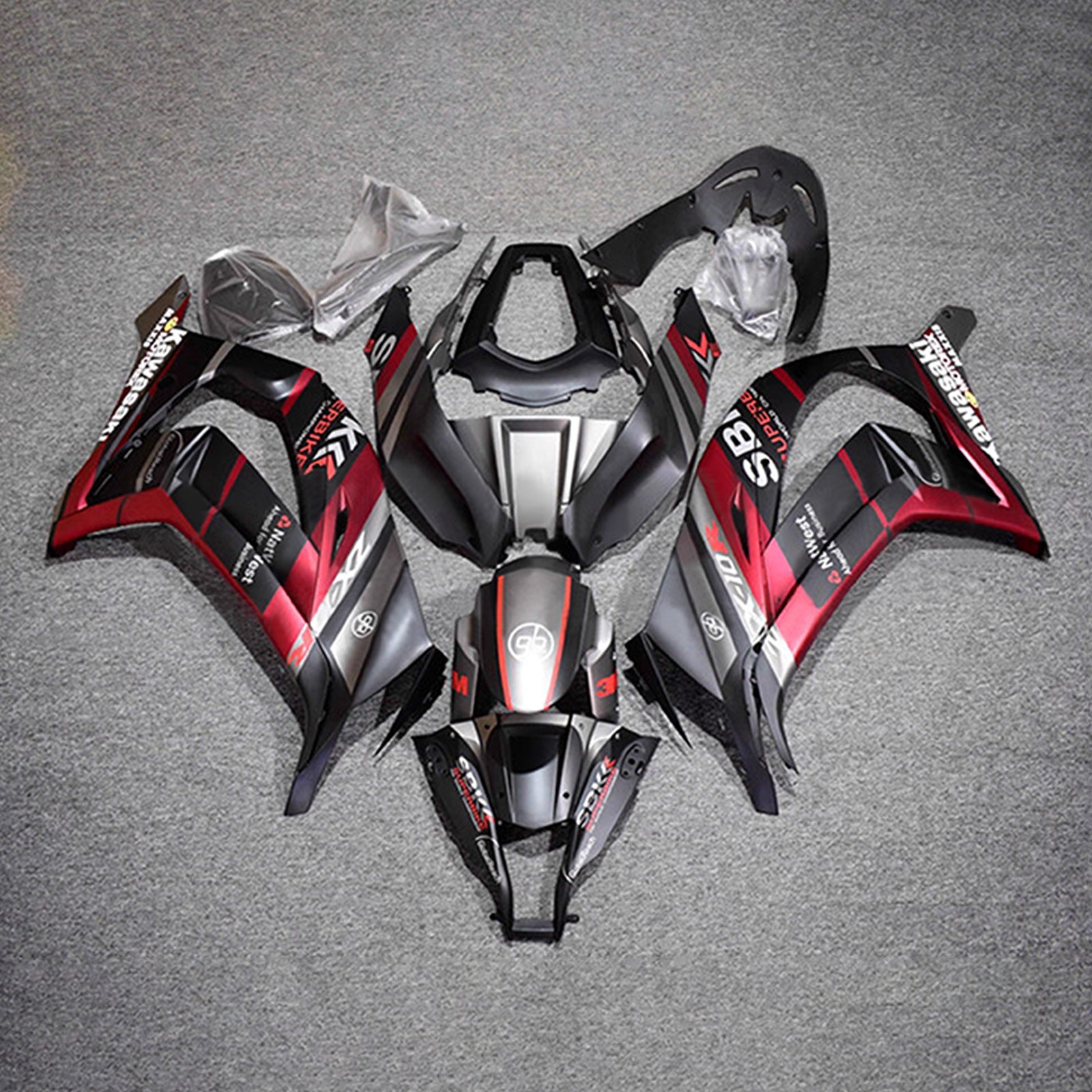 Kit carena iniezione carrozzeria in plastica ABS adatta per Kawasaki ZX10R 2011-2015