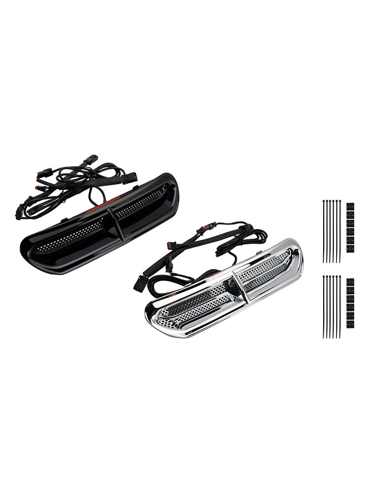 Front Fairing Air Vent LED Light For Touring Street Glide 2014-2024