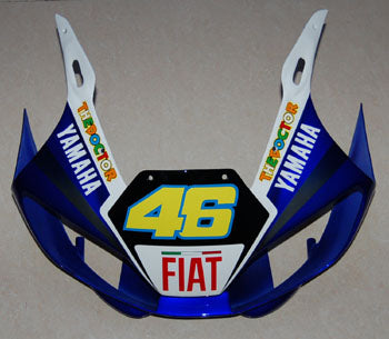 Yamaha YZF-R6 blanche 1998-2002 & Carénage bleu n° 46 FIAT R6 Racing Amotopart Fairings Customs