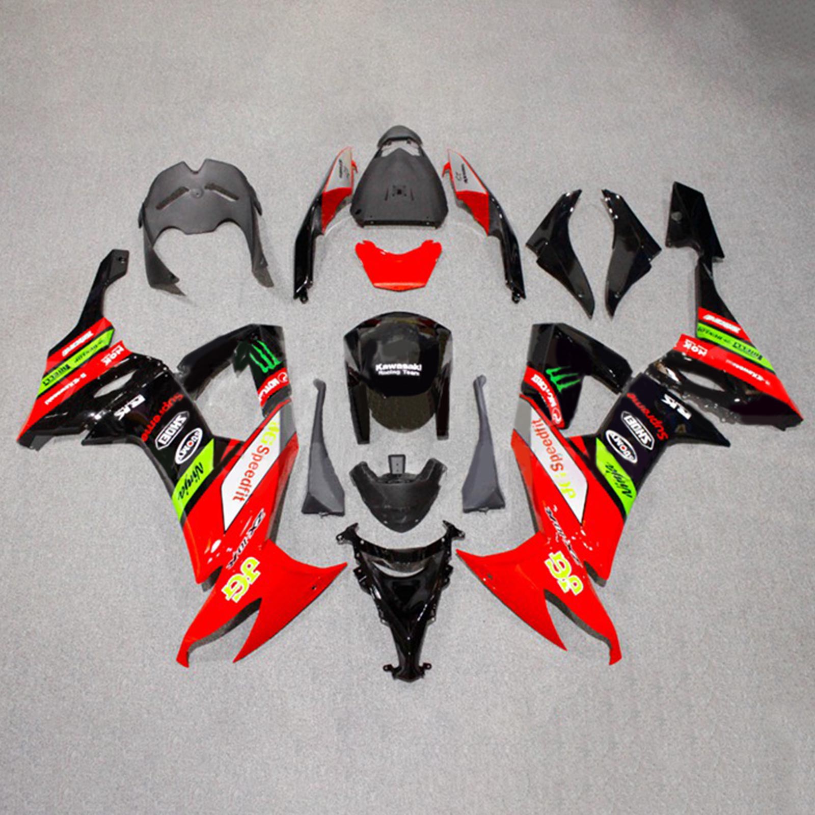 2008-2010 Kawasaki ZX10R Injektion Fairing Kit Bodywork Plastic ABS#126
