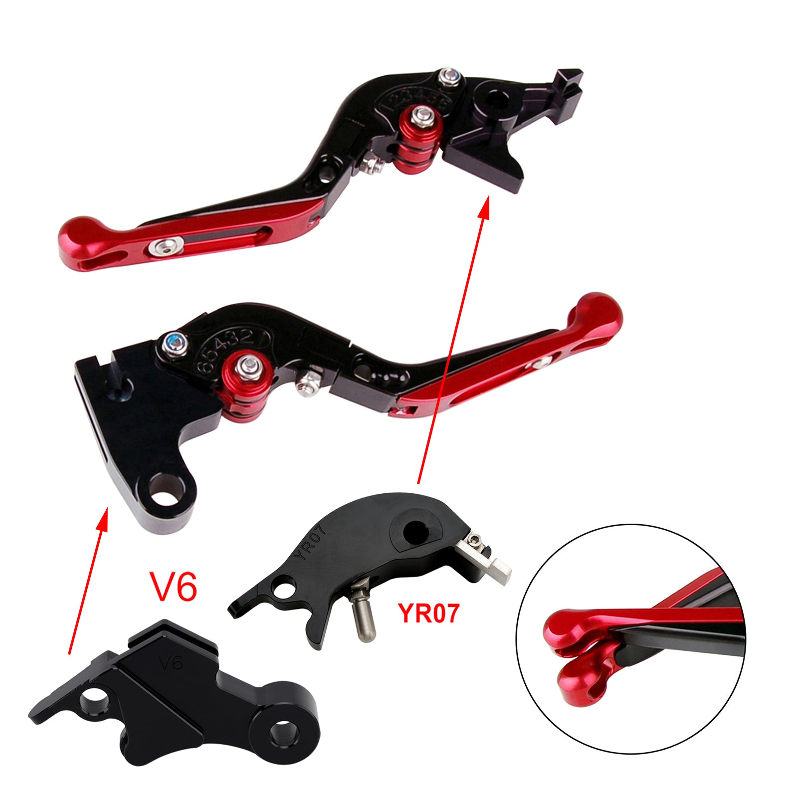 Adjustable Clutch Brake Lever fit for YAMAHA XSR900 XSR900GP MT-09 MT-09SP 24-25