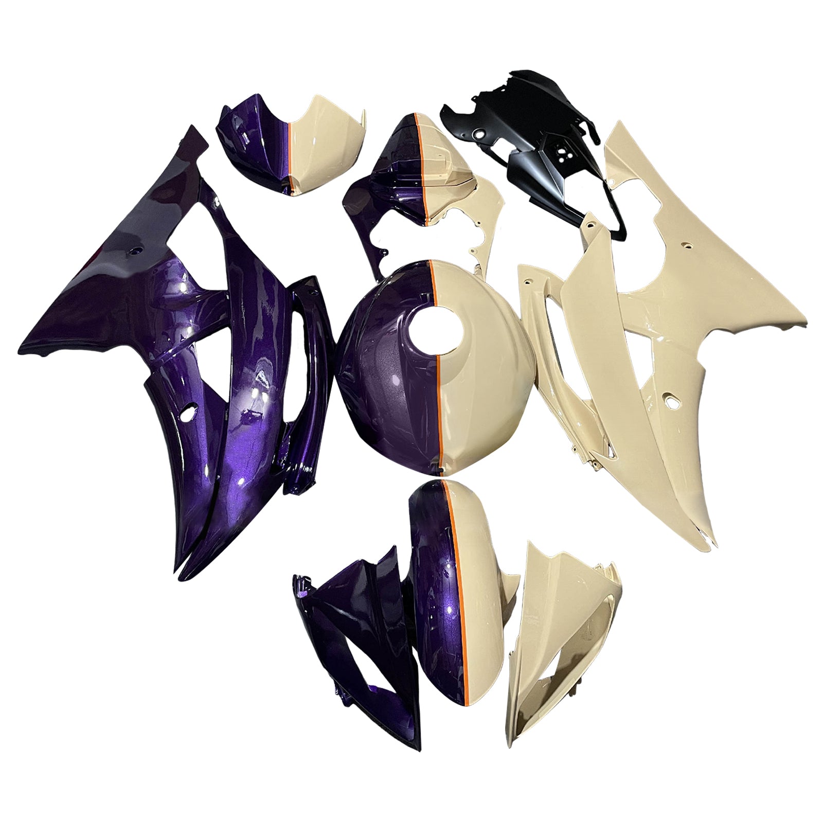 Kit de carénage d'injection carrosserie plastique ABS pour Yamaha YZFR6 YZF-R6 2008-2016
