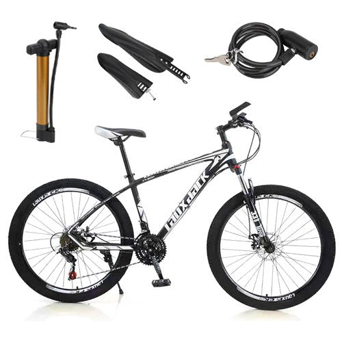 27.5 inches Wheels 21 Speed Adult Mountain Bike Bicycle MTB+Bike Lock+Air Pump
