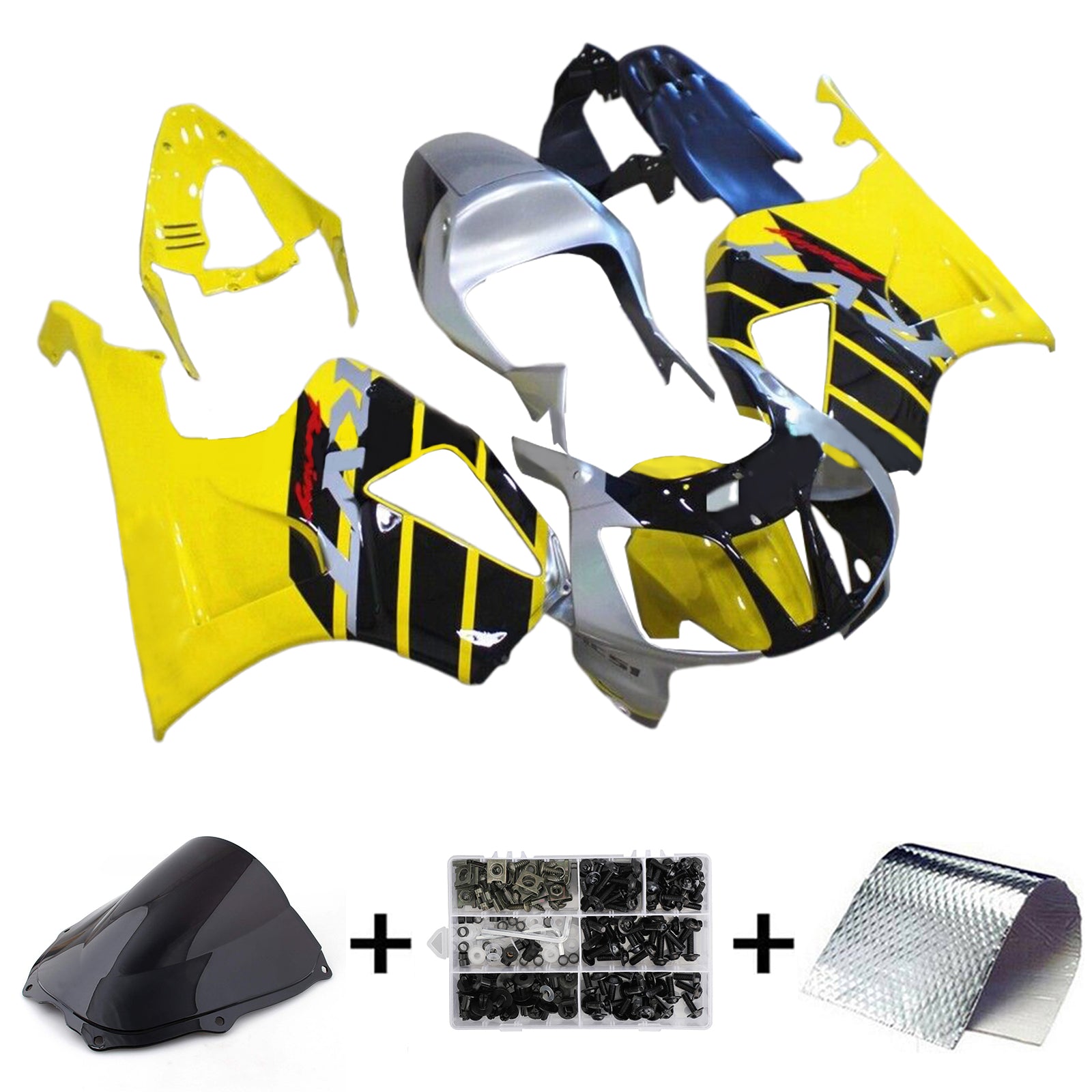 2000-2006 Honda VTR1000 RC51 Injeksjon Fairing Kit Bodywork Plastic ABS