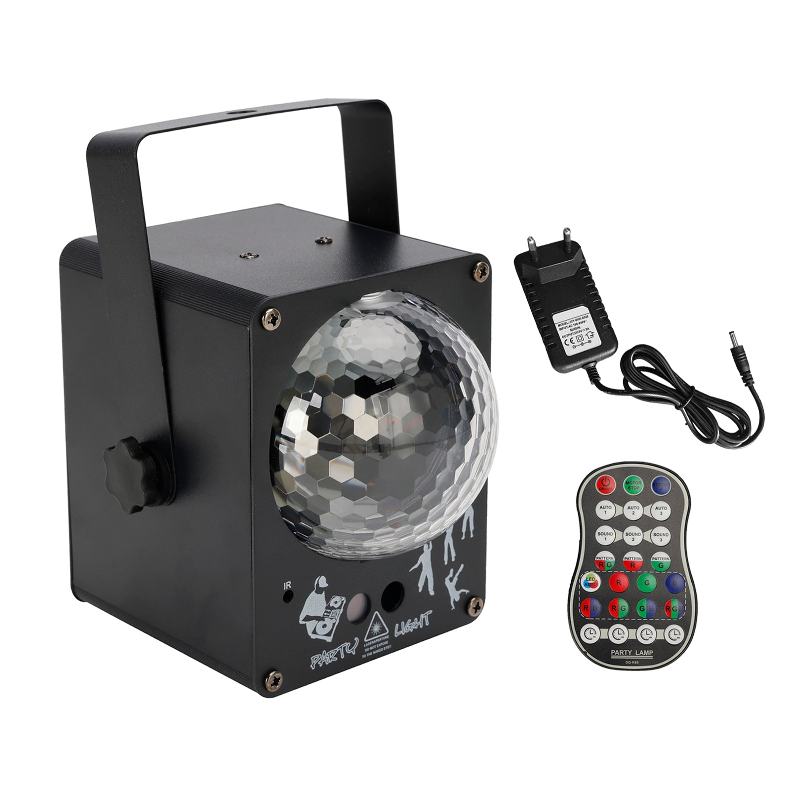 Lumière Laser LED RGB, 60 motifs, boule magique, éclairage de scène, DJ Disco Party