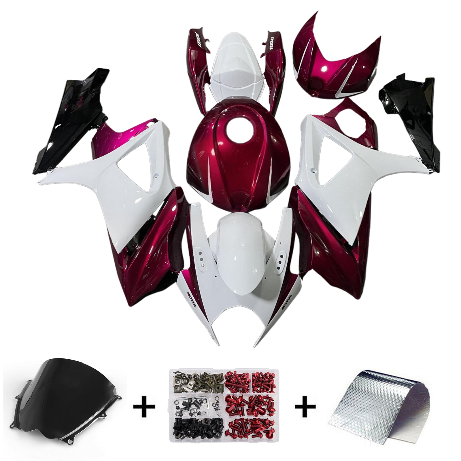 Injeksjon Fairing Kit karosseri plast abs for suzuki gsxr1000 2007-2008 K7
