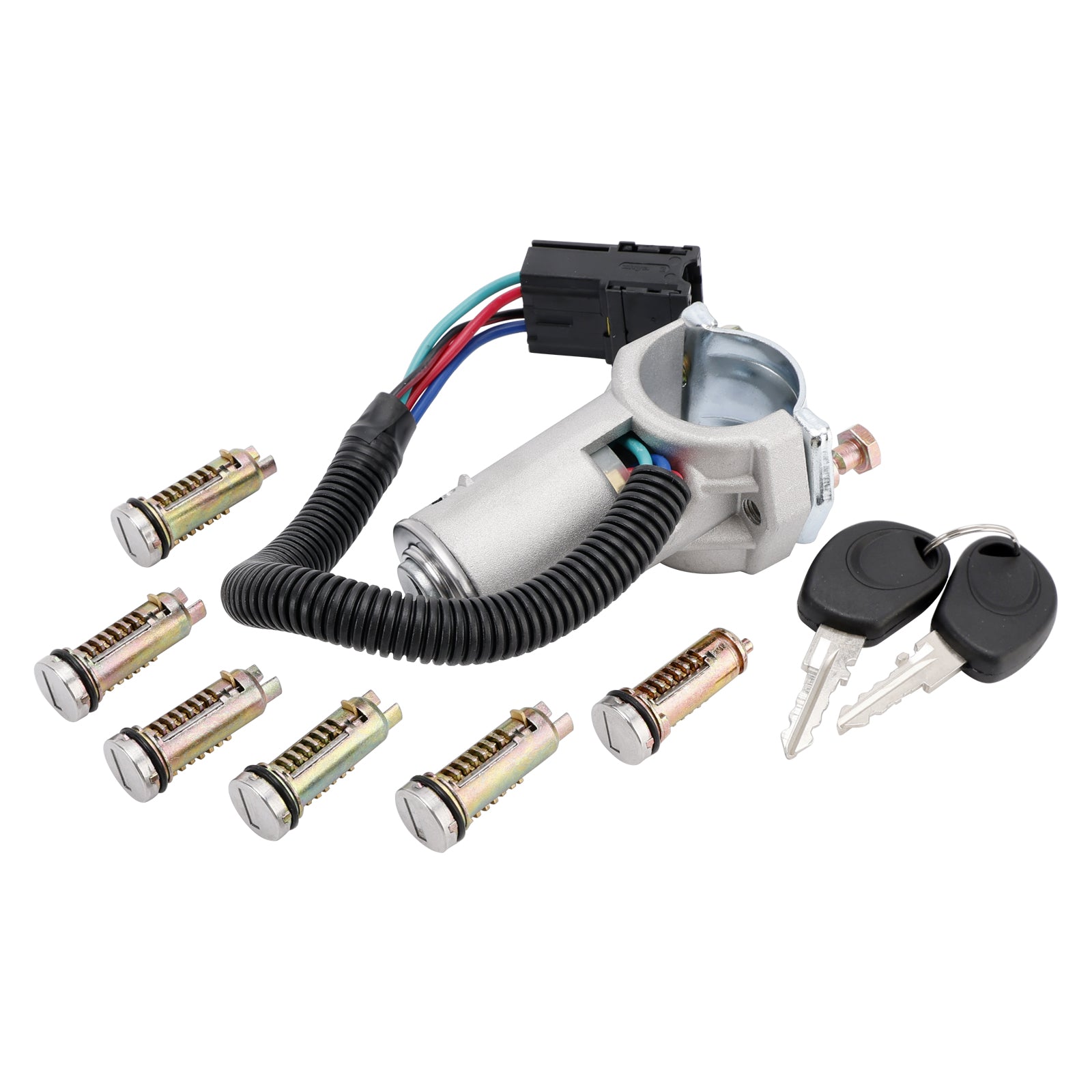 Ignition lock + 6x locking cylinder + key 2996075 For Iveco Daily 06-12