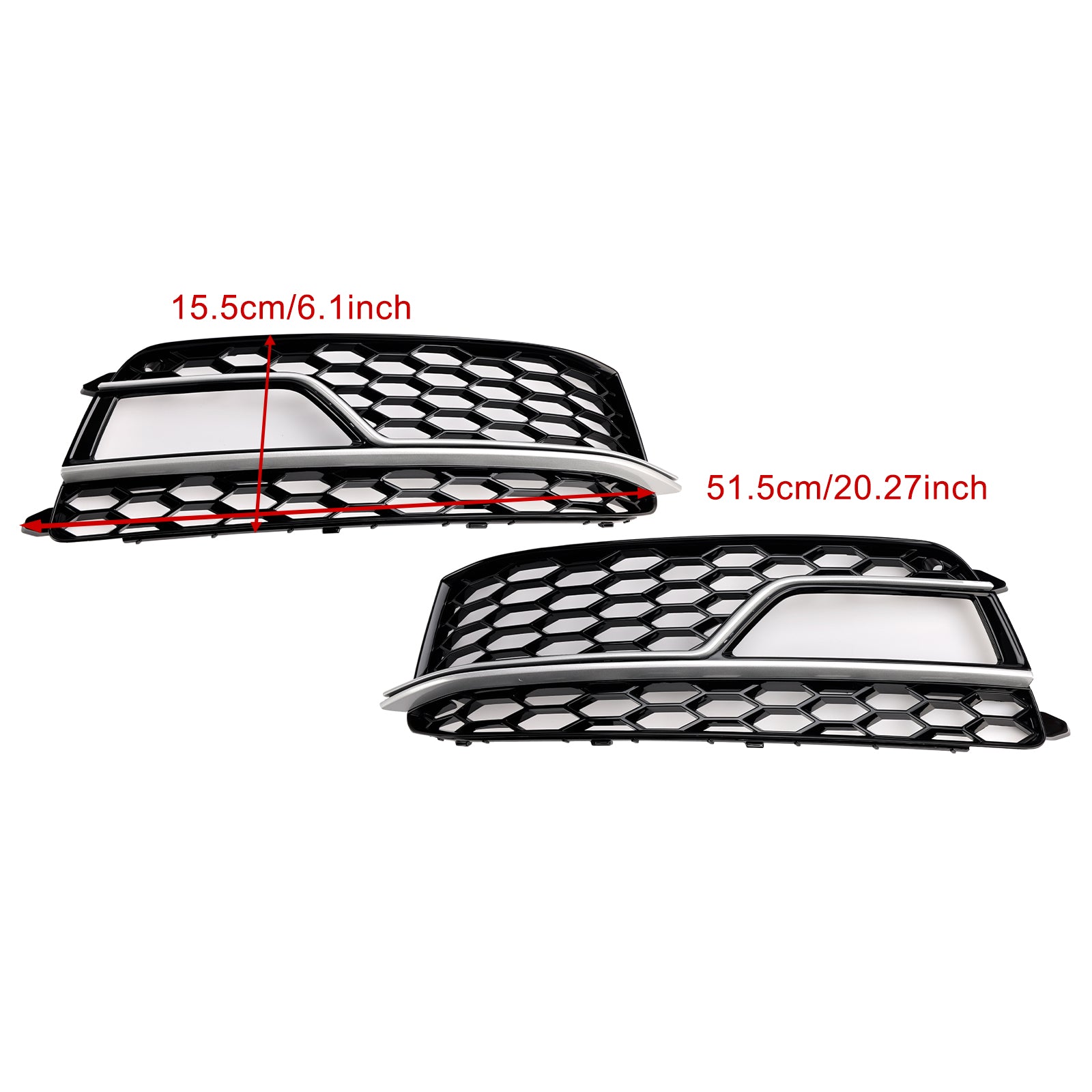 2013-2016 AUDI A5 S-Lijn S5 2 STKS Mistlicht Zwart Grillrooster
