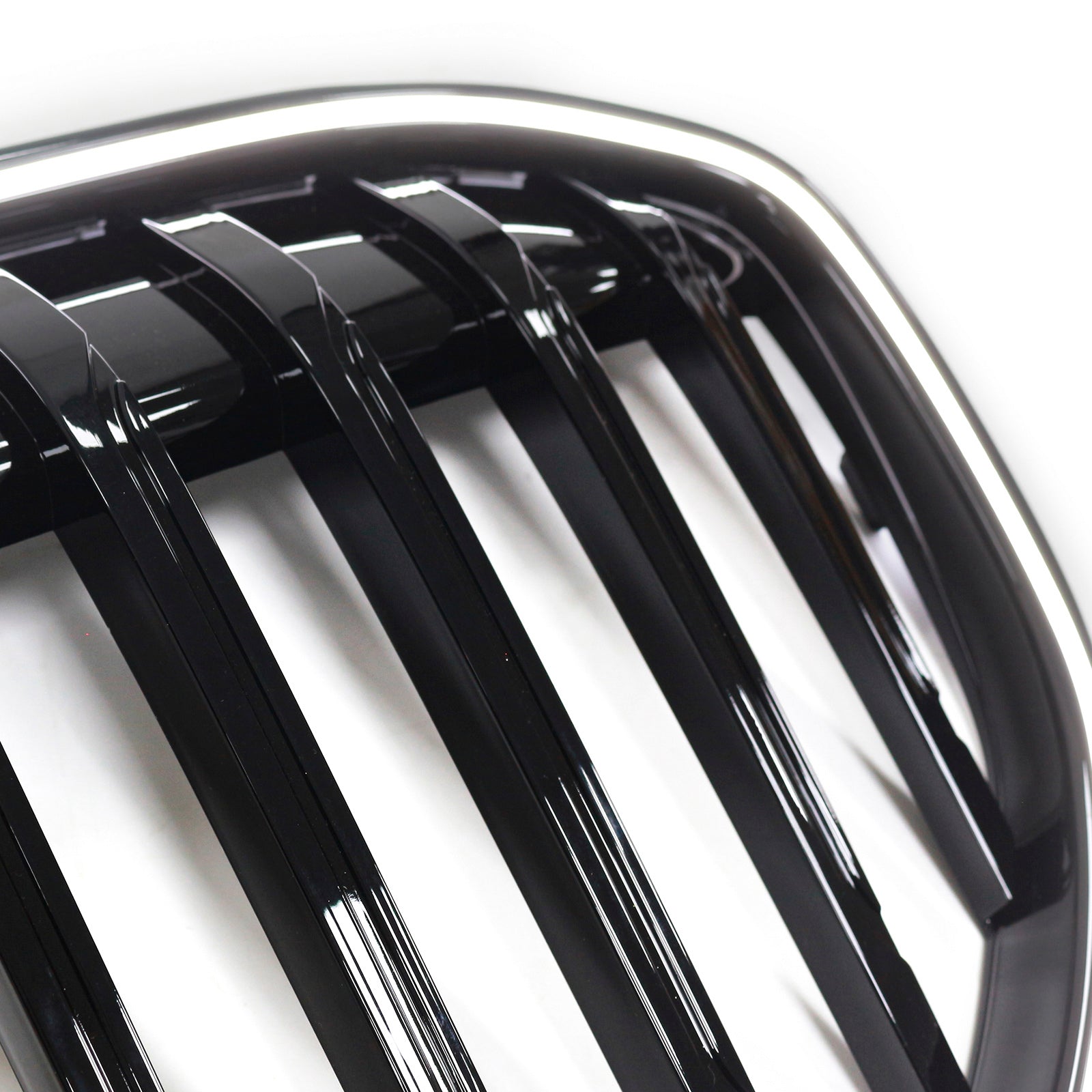 2019-2022 BMW 7 Series G12 Long-Wheelbase Version Facelift Single Slat Gloss Black Front Grill Grille