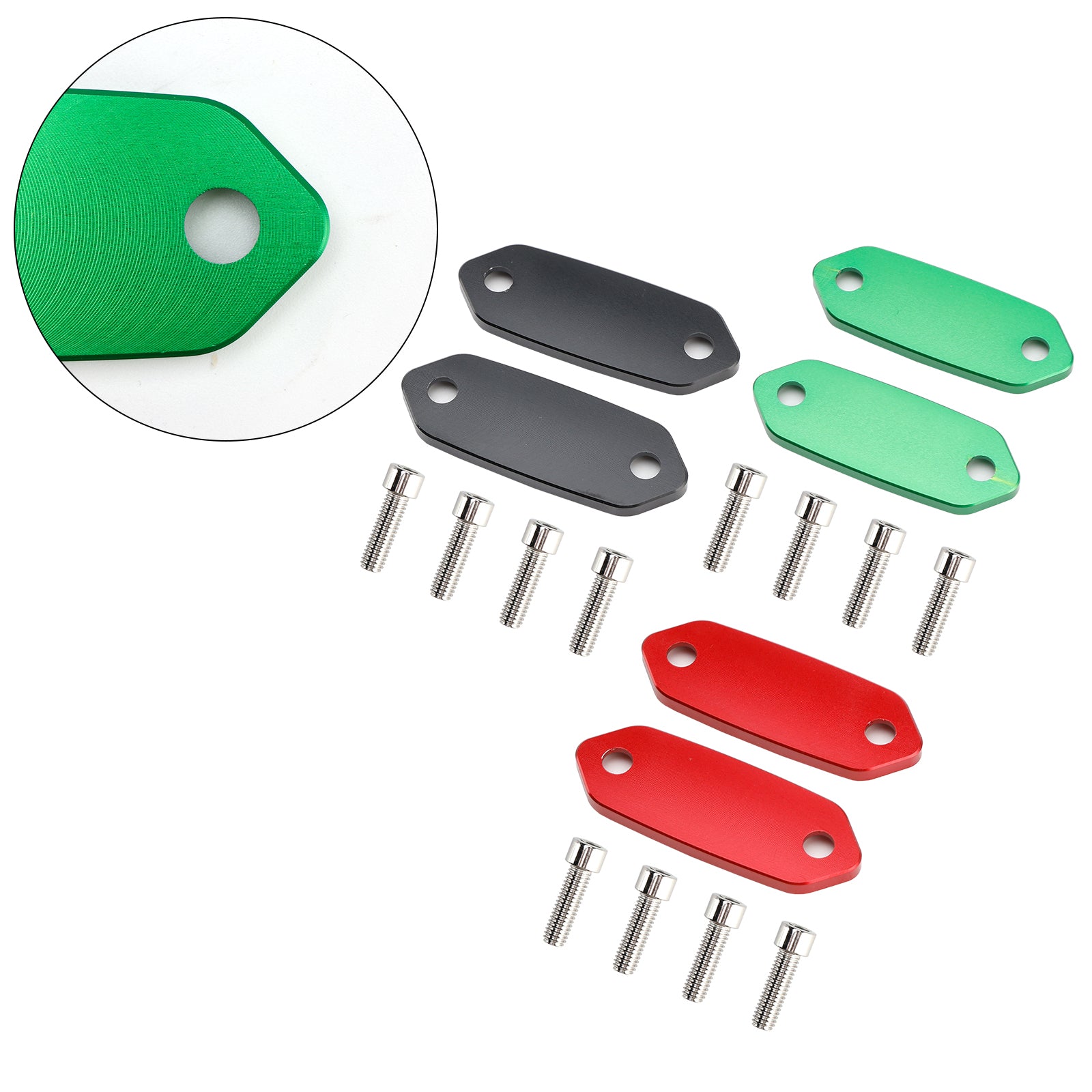 Mirror Delete Block Off Plate for Kawasaki Ninja 300 250 400 125 ZX6R 636