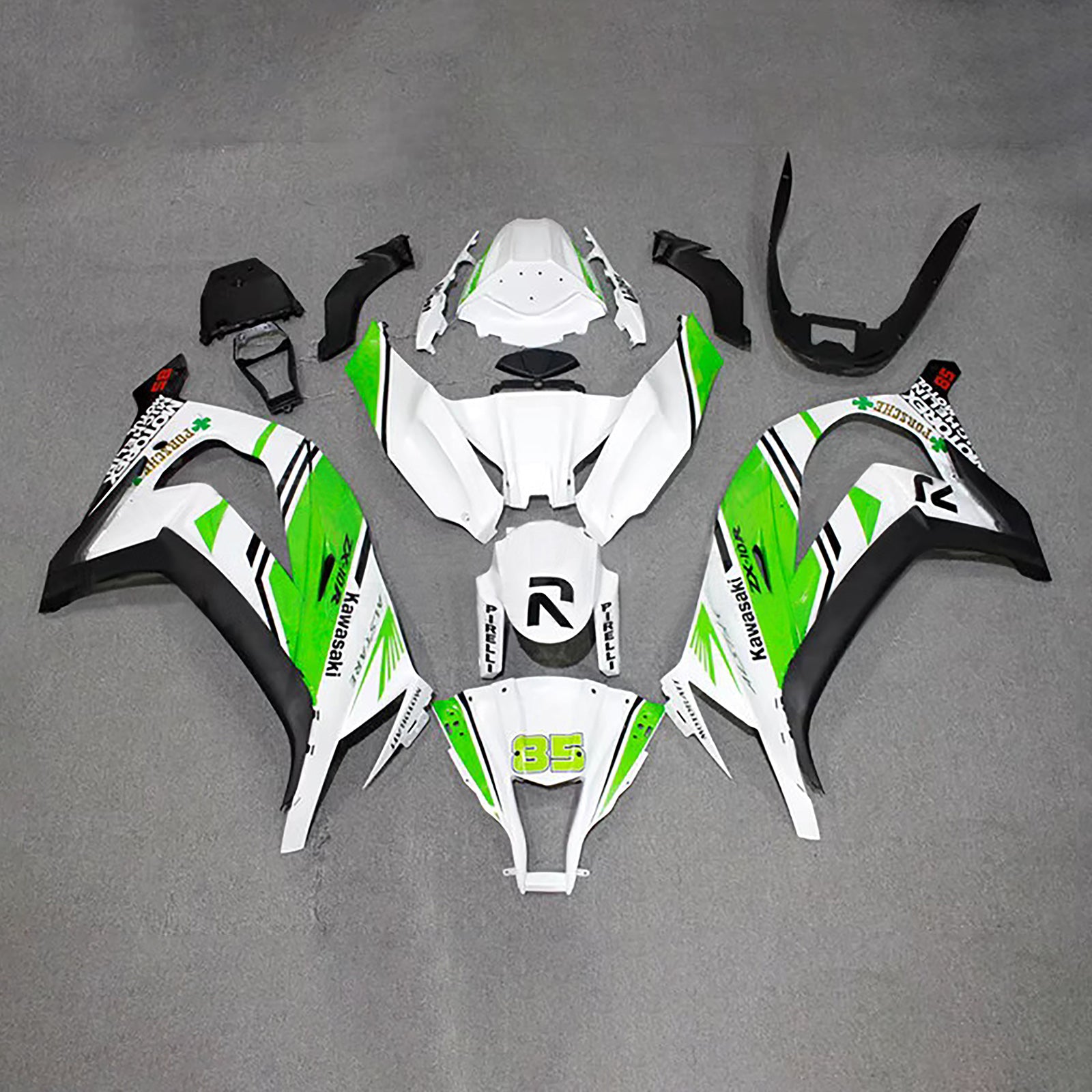 Kit carena iniezione carrozzeria in plastica ABS adatta per Kawasaki ZX10R 2011-2015