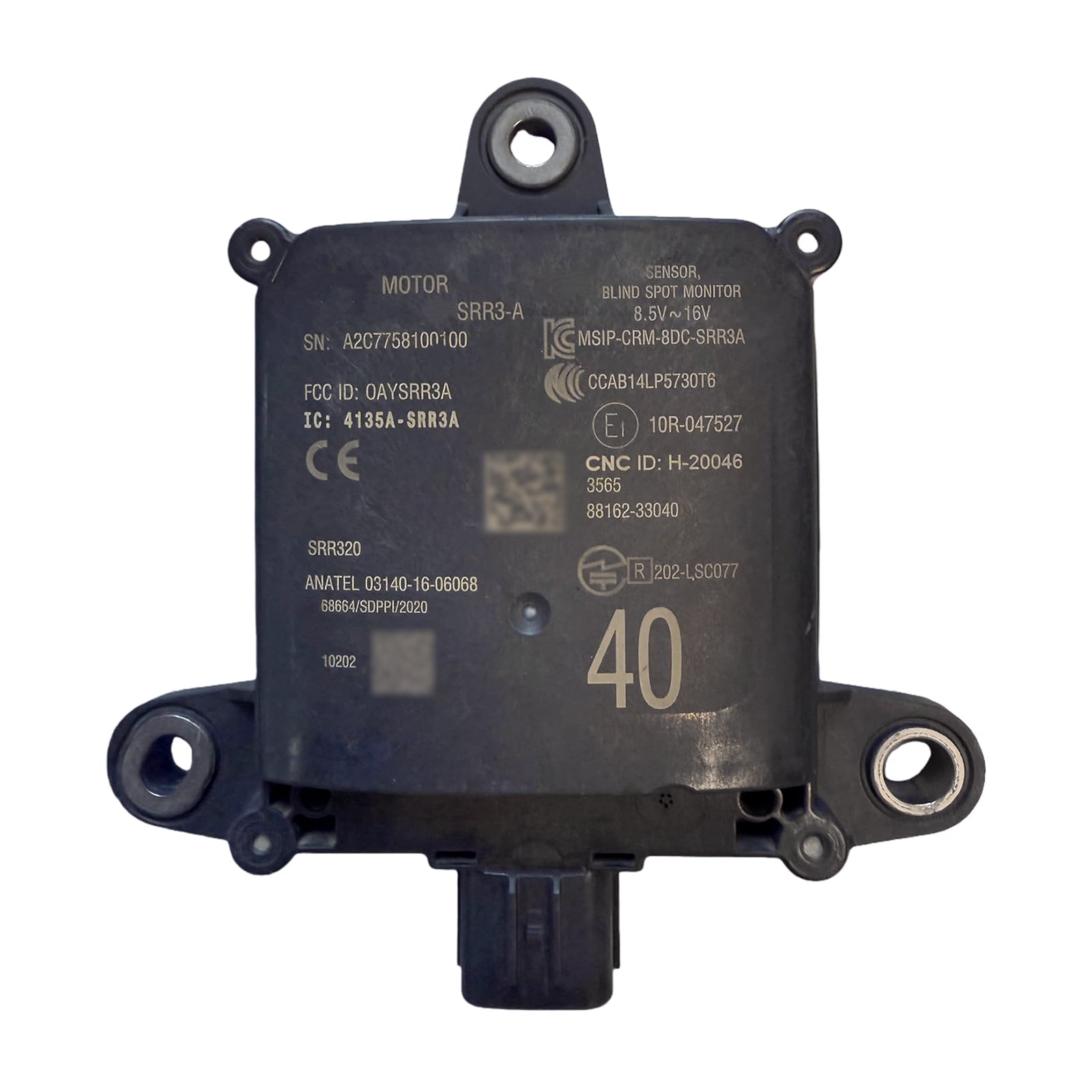 Rear Blind Spot Radar Sensor Module 88162-33040 For Lexus ES250 ES300H Z10 A10 H10 2021