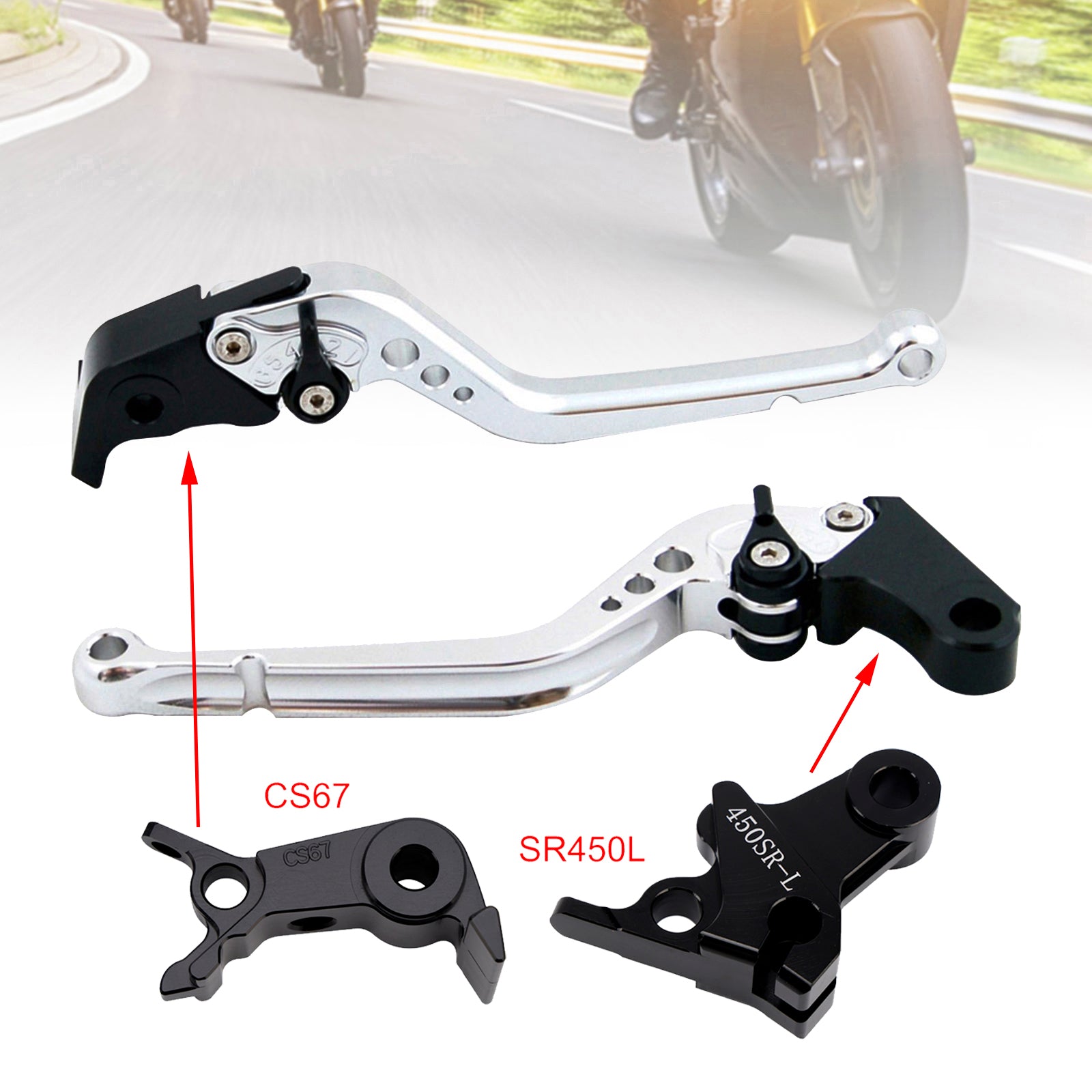 Long Clutch Brake Lever fit for VOGE DS900X 900DSX 2024-2026