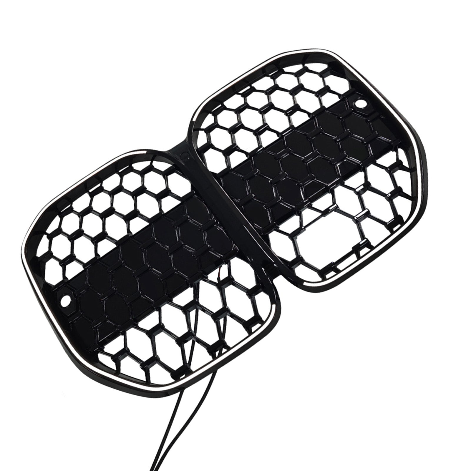 Black Front Bumper Grille Grill Fit BMW 4 Series G22 G23 G82 2020-2025 W/ ACC