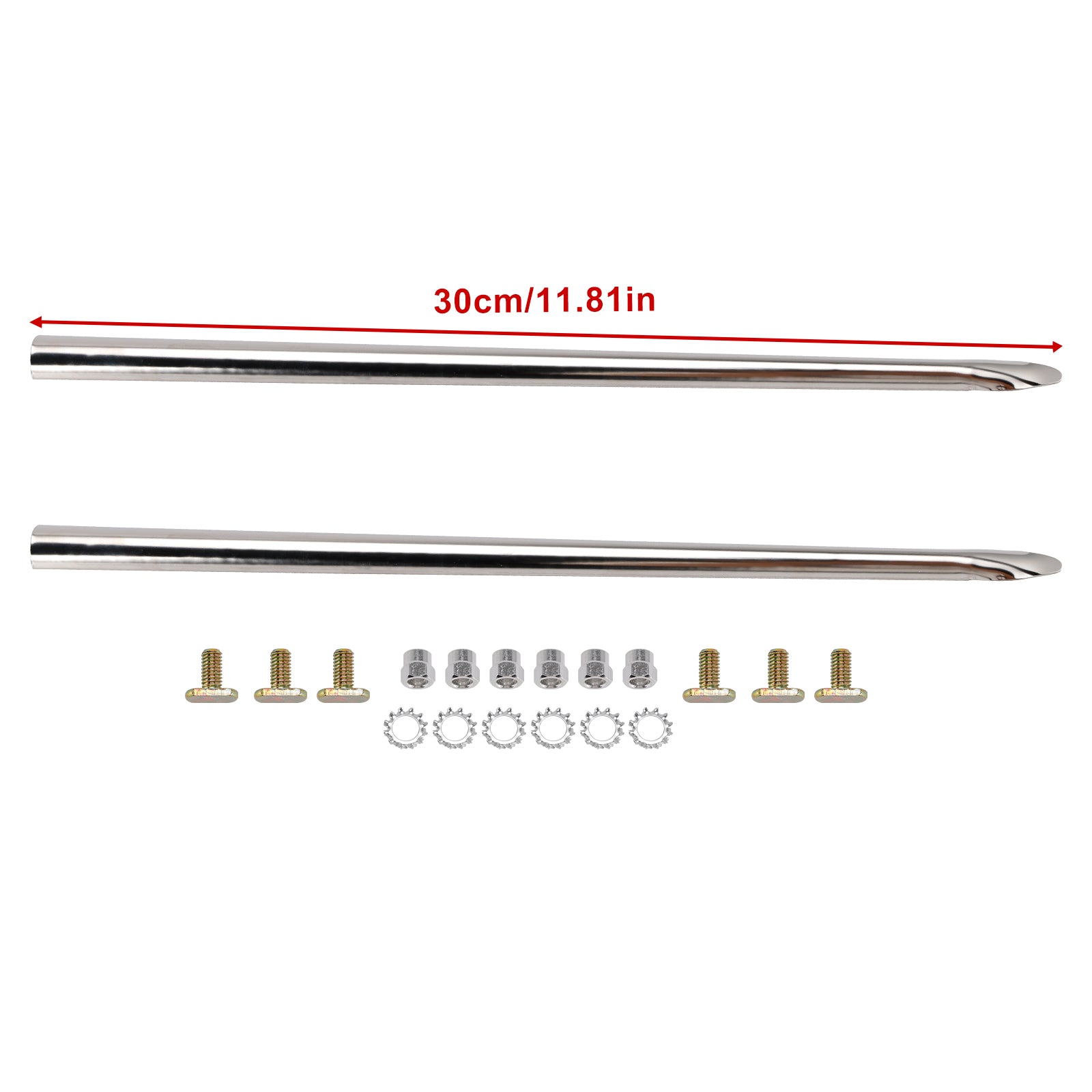 Garniture de lances de garde-boue avant adaptée pour Touring Road King 1982-23 Softail 86-17