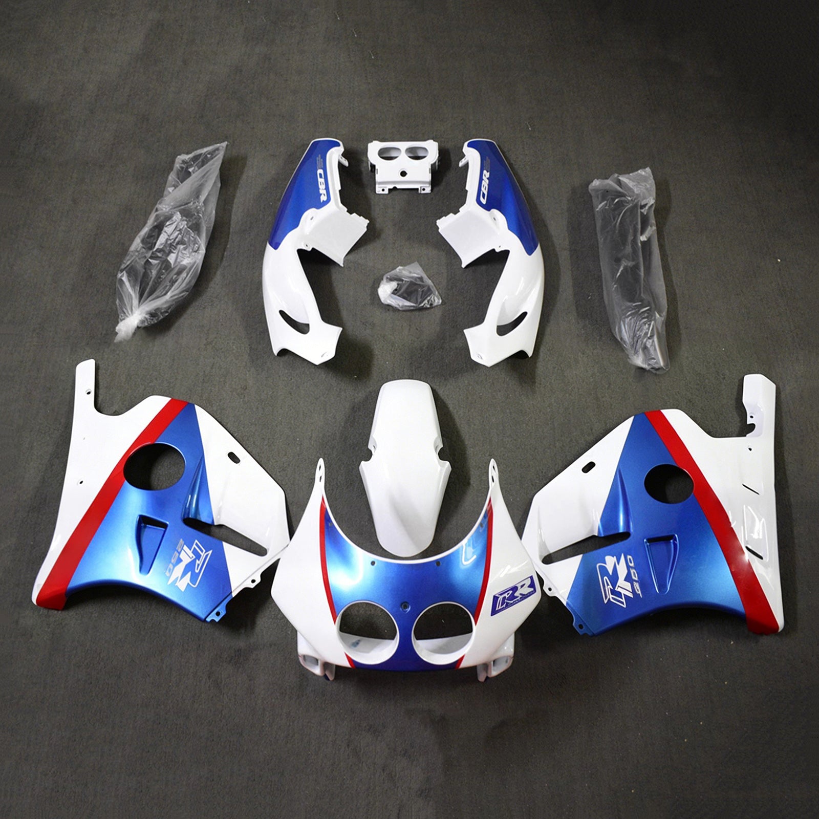 Injection Fairing Kit Bodywork Plastic ABS For Honda CBR250RR MC22 1990-1998
