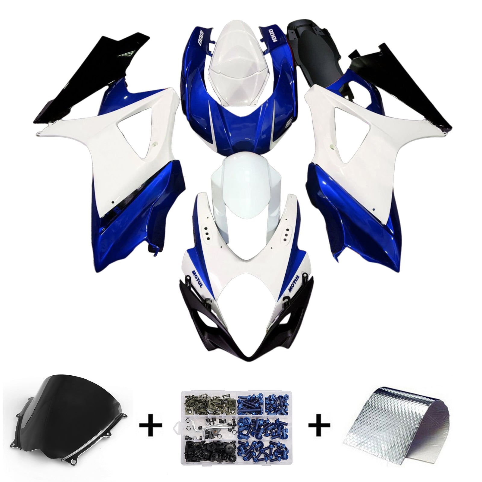 Kit de carénage d'injection carrosserie plastique ABS pour Suzuki GSXR1000 2007-2008 K7