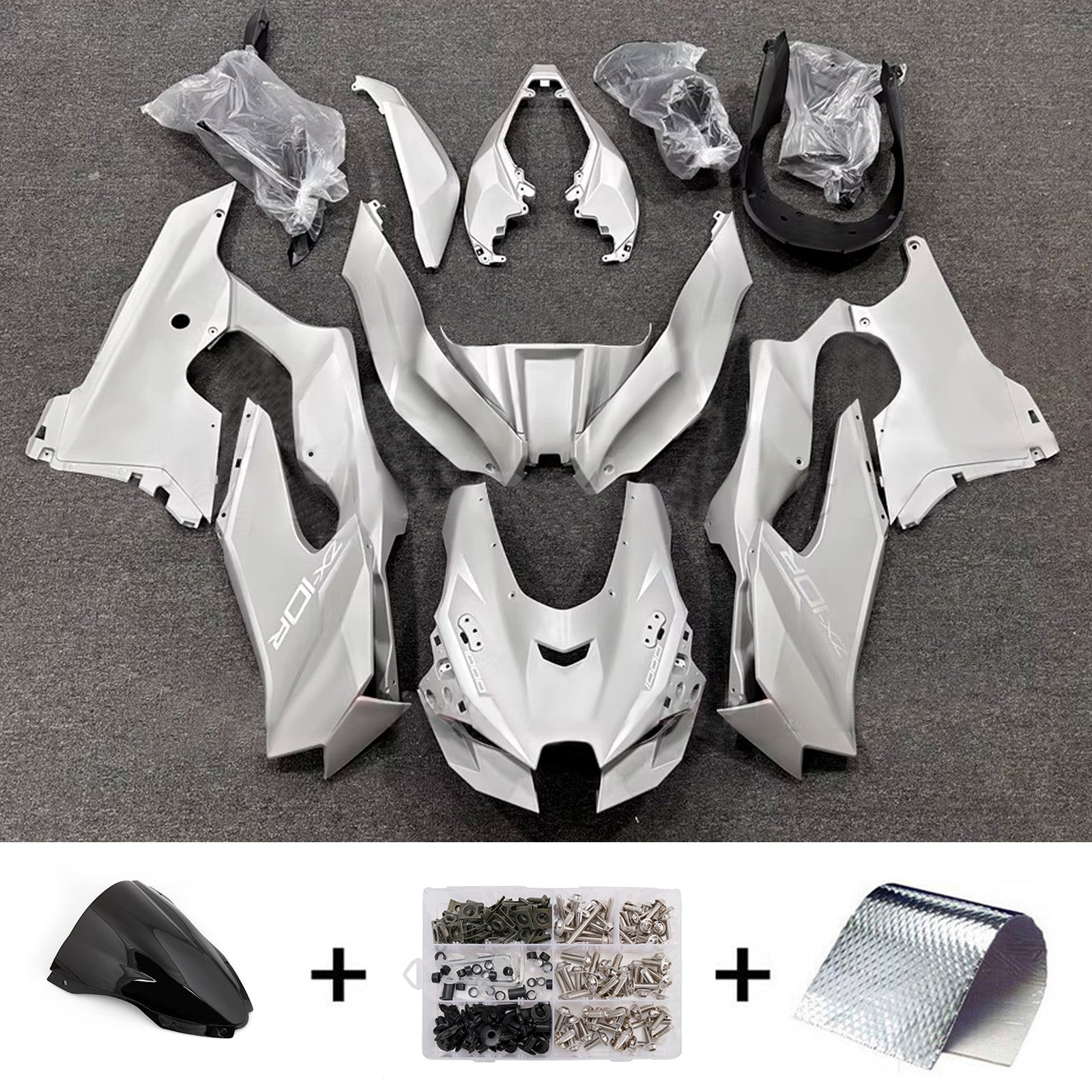 Injection Fairing Kit Bodywork ABS fit For Kawasaki ZX-10R ZX-10RR 2021-2025