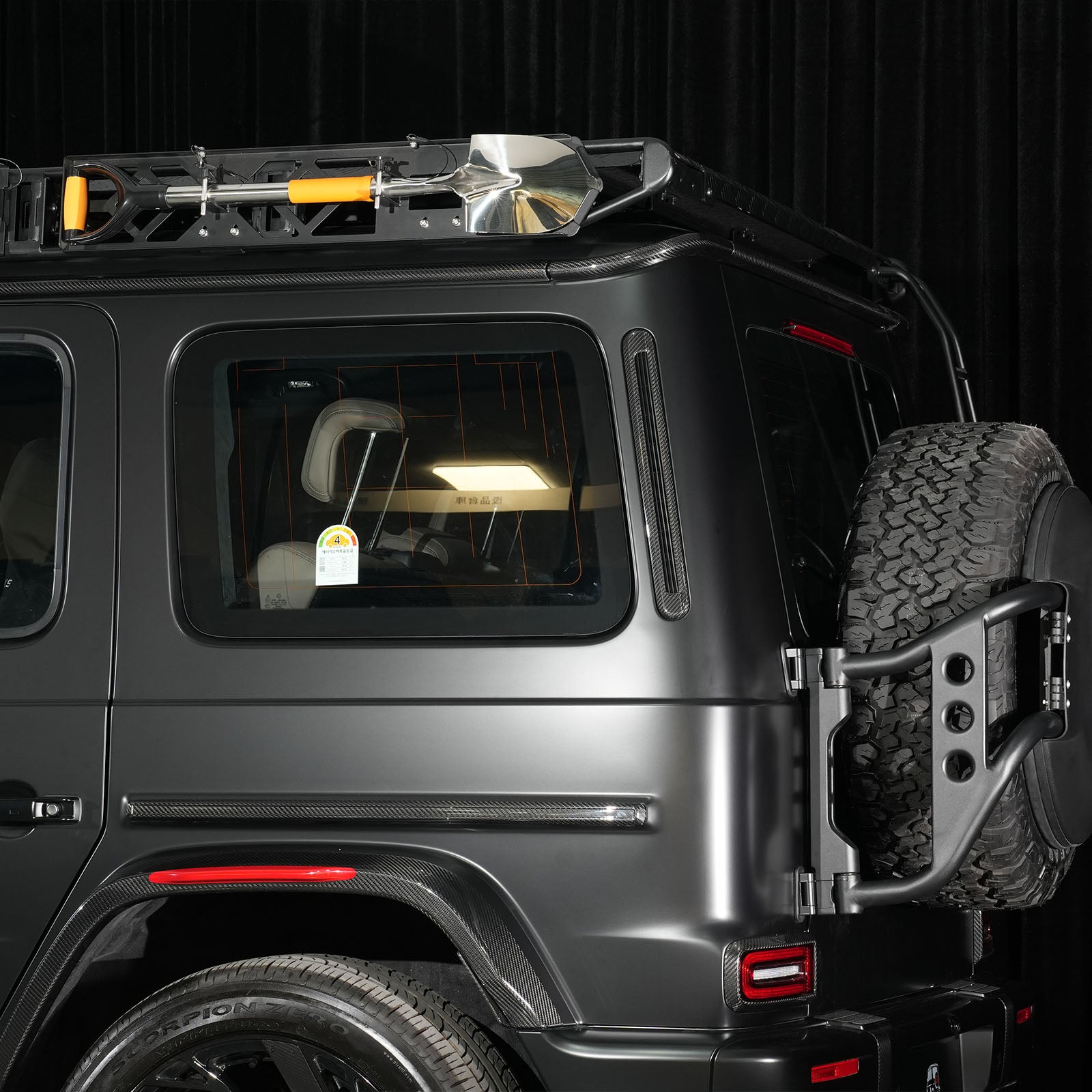 Carbon Fiber Rear Side Air Vent Outlet Trim Fit Benz G Class G63 G550 2025+