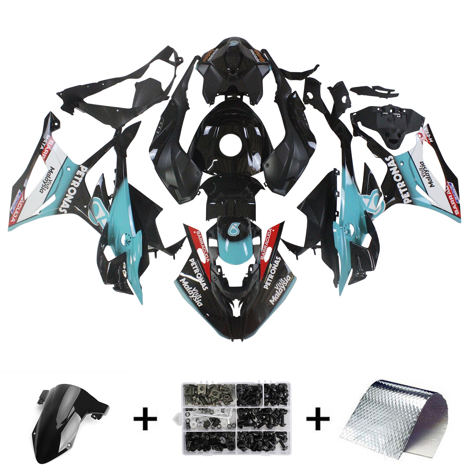 2023-2024 BMW S1000RR-injektionsmässa kit Bodywork Plastic ABS
