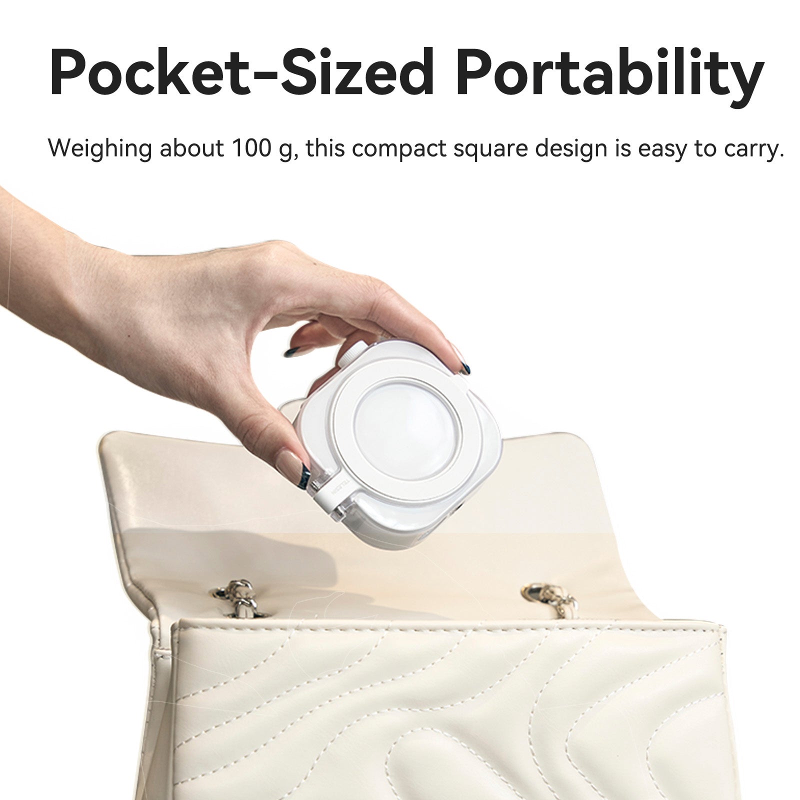 Full Color Mobile Phone Magnetic ICE Cube Light Mini Desktop Portable Fill Light