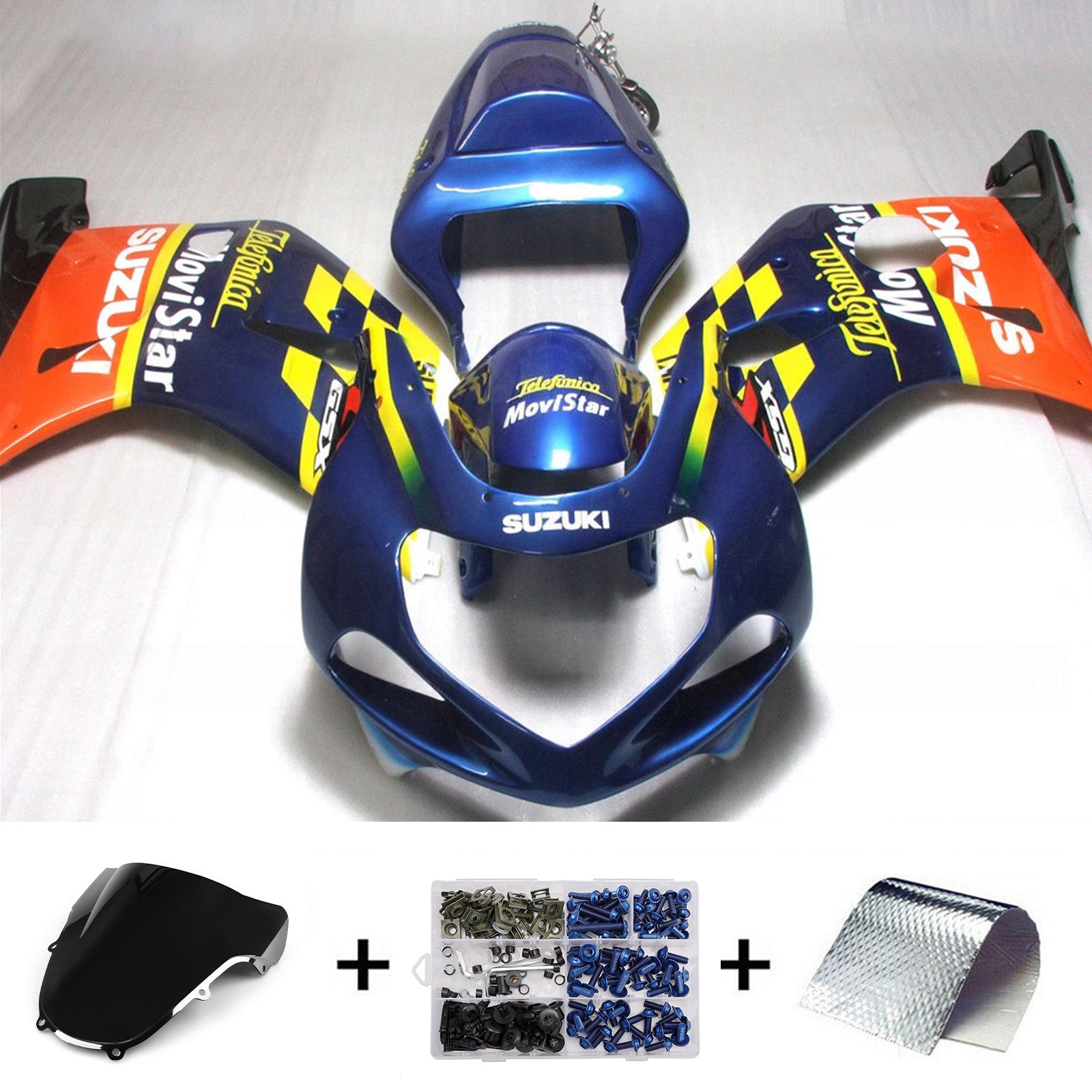 Injection Fairing Kit Bodywork Plastic ABS For Suzuki GSXR1000 2000-2002 K1 K2