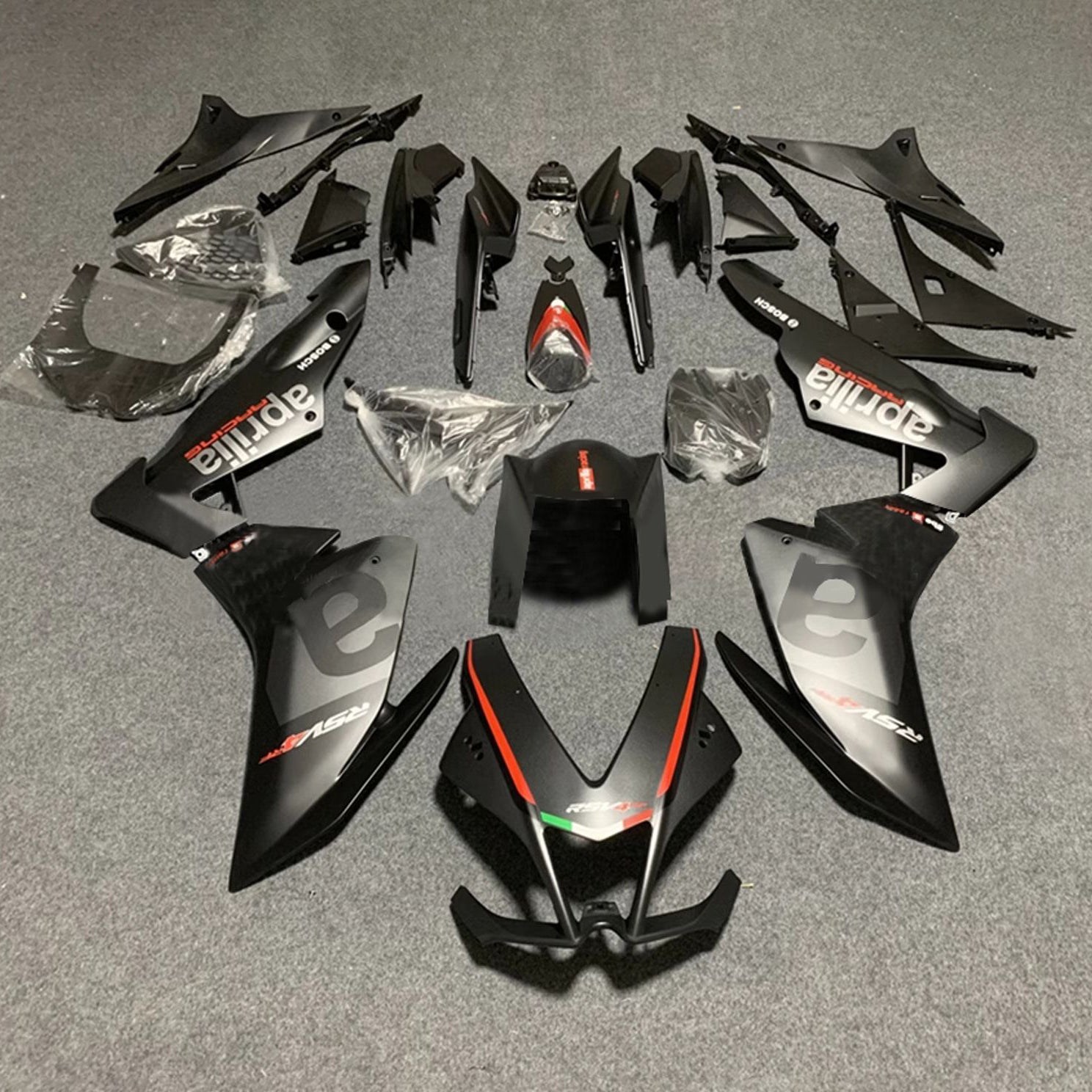 2009-2015 Aprilia RSV4 1000 injektionsmässa kit Bodywork Plastic ABS