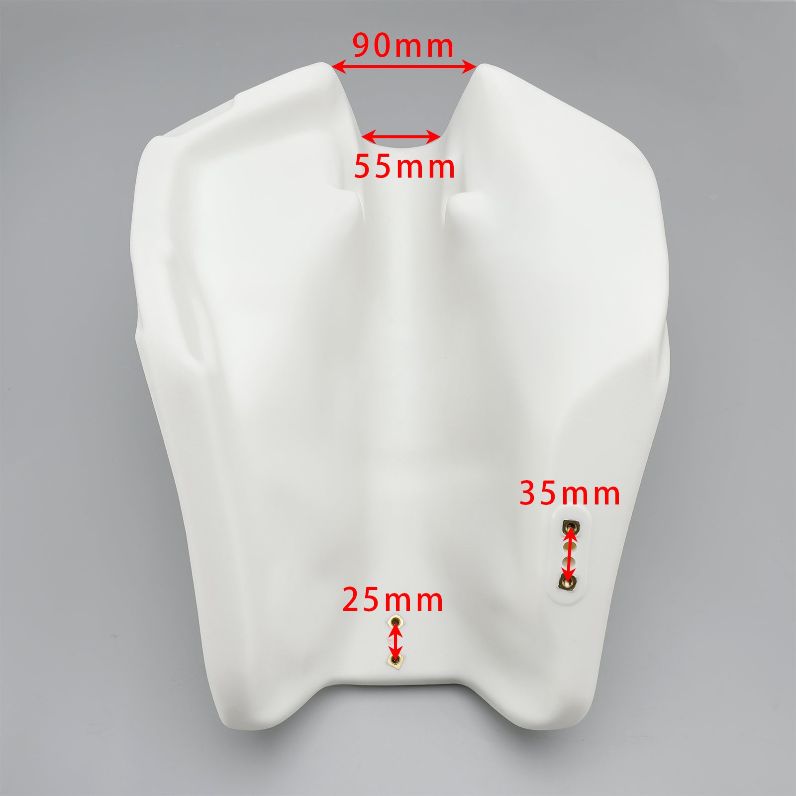 1985-2005 Kawasaki KLR250 KLR 250 Réservoir de carburant surdimensionné de 3,2 gallons, blanc