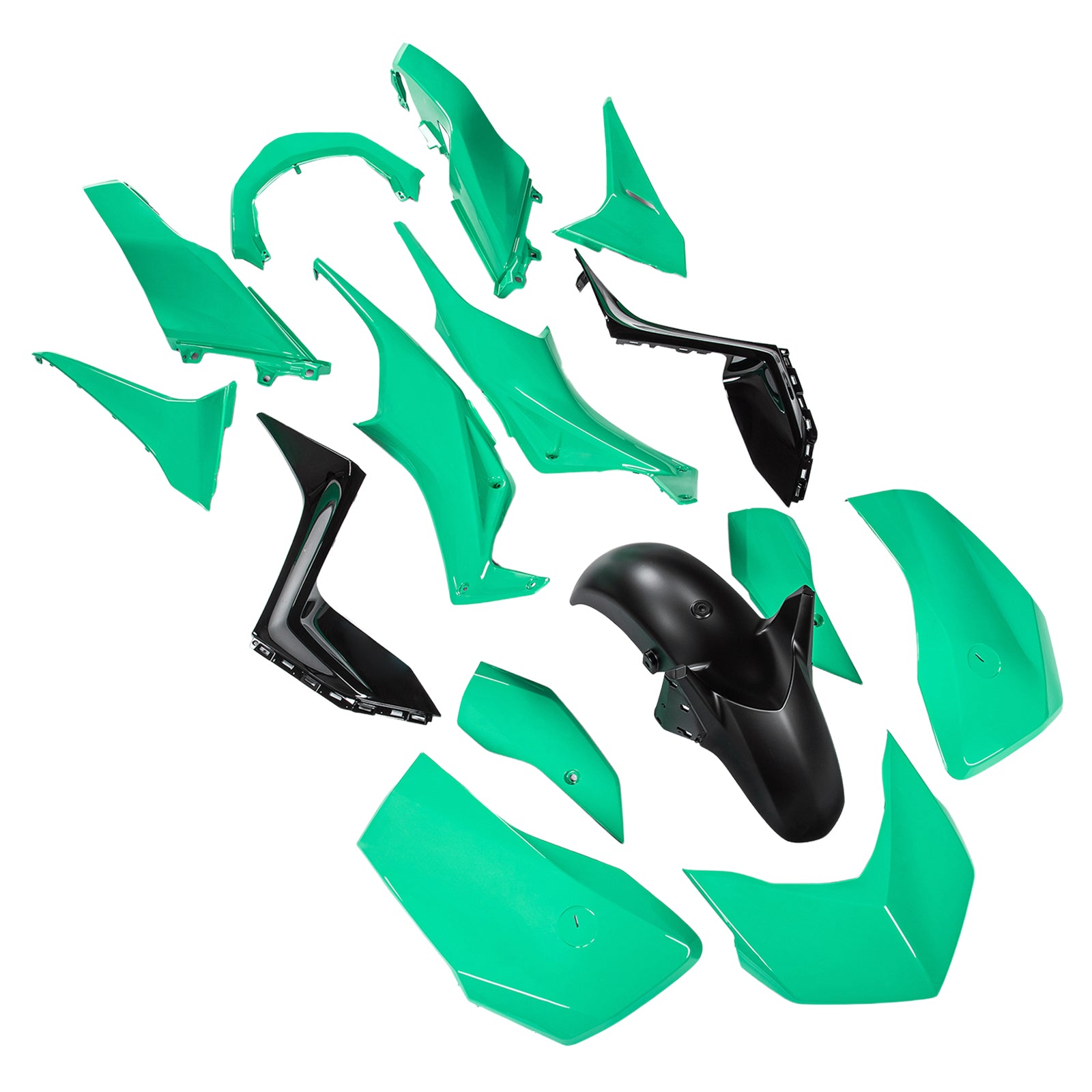 2023-2024 Yamaha X-Max 300 XMAX Injeção ABS Kit de carenagem de carrocerias ABS 12#