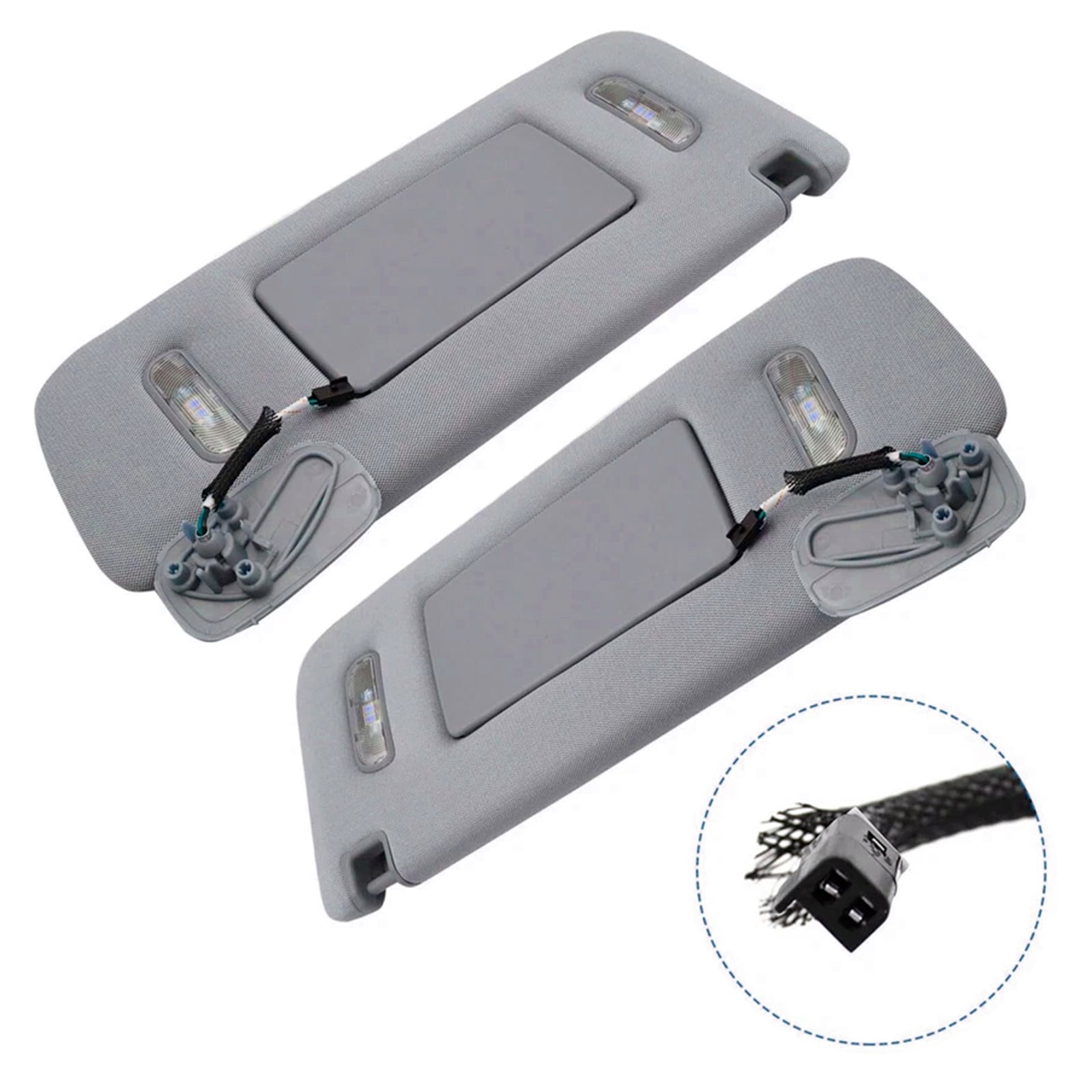 Pare-soleil gris gauche 2 pièces & Droite 22870346 23459643 pour Nissan Altima 2013-2018