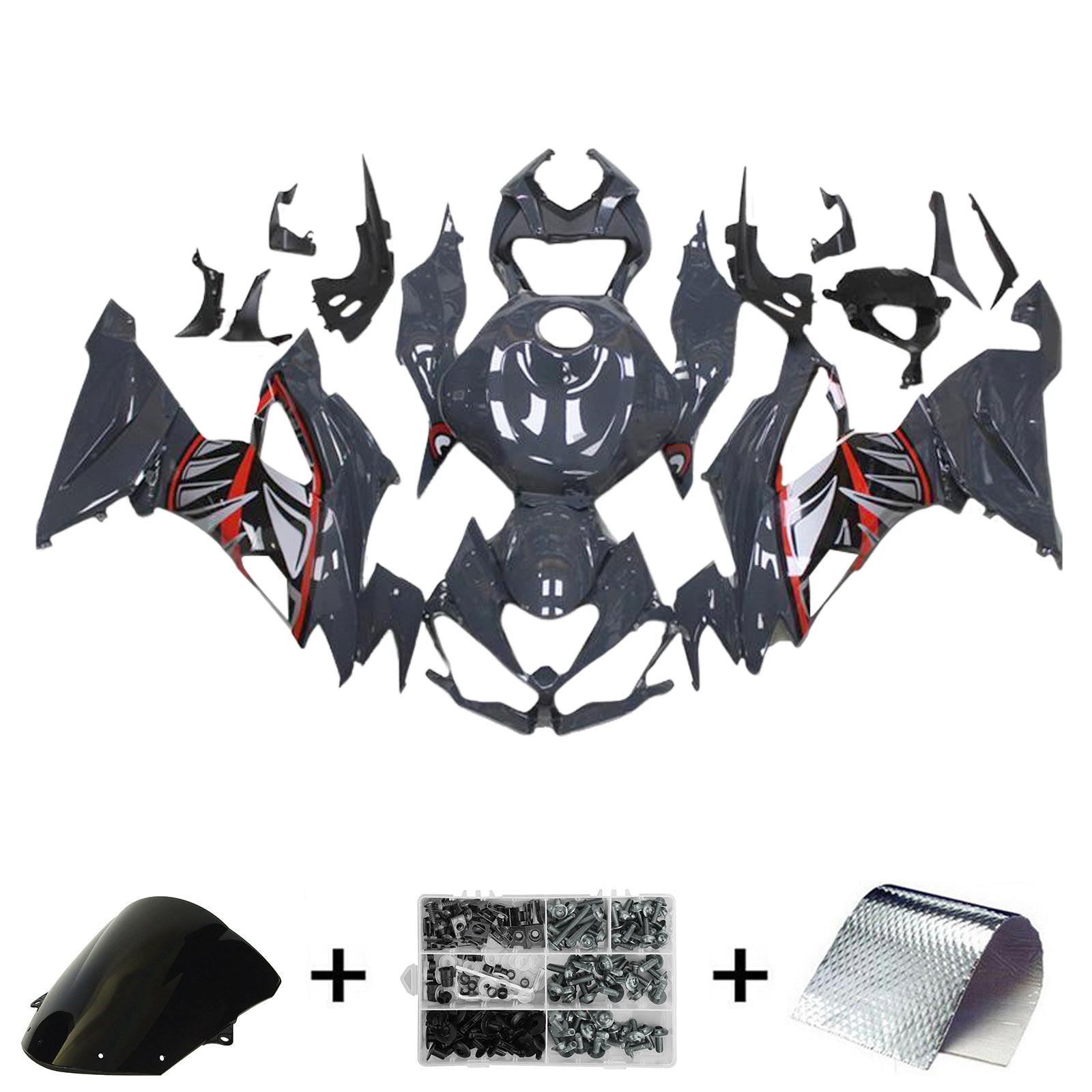 2019-2023 KAWASAKI ZX6R Injektion Fairing Kit Bodywork Plastic ABS