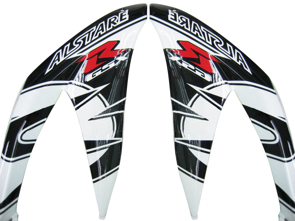 2008-2010 Suzuki GSXR 600 750 Black White Alstare Corona Racing Fairings générique