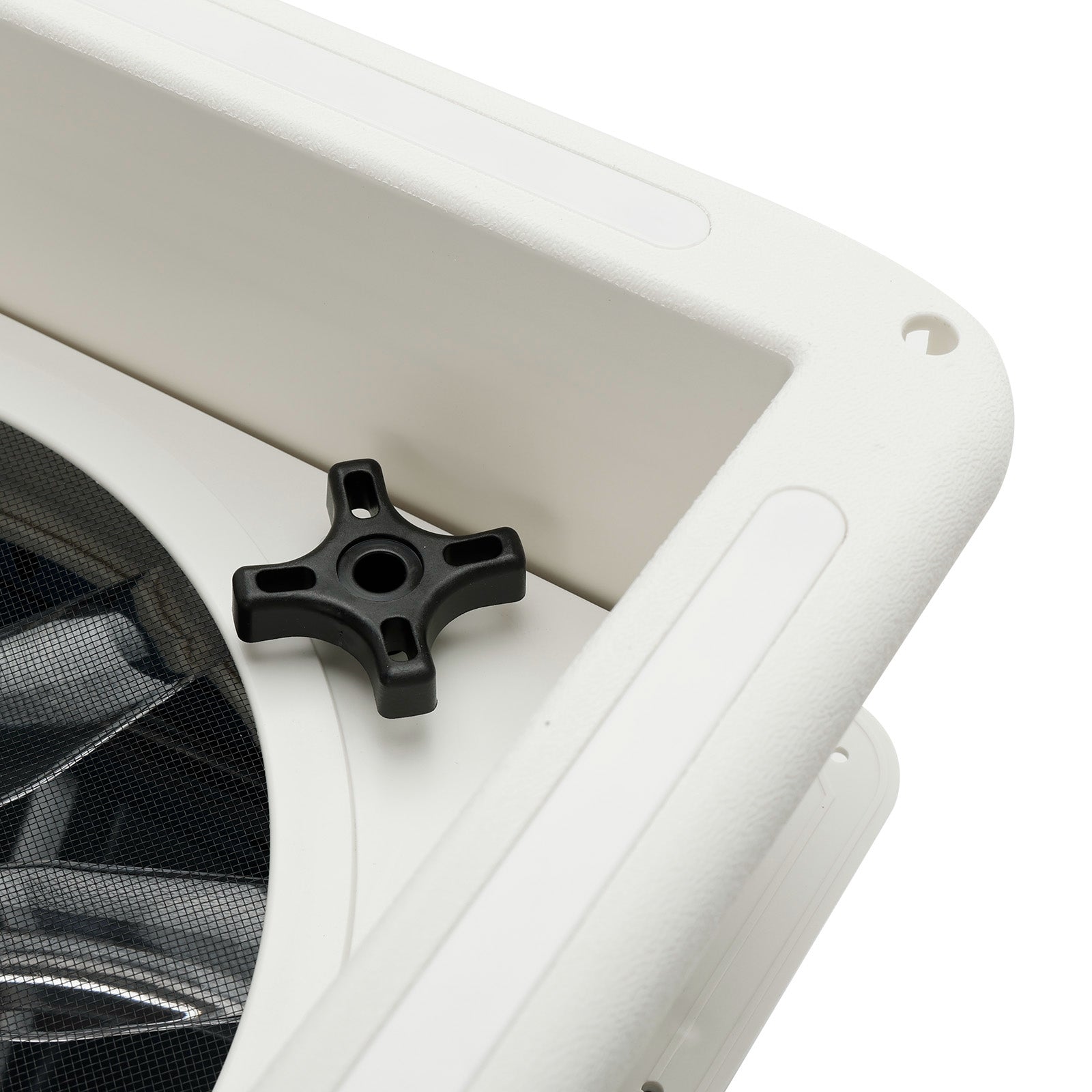 14" Takventil för husvagn, husvagn, 3-växlad motor, 12V takfönster med LED-ljus