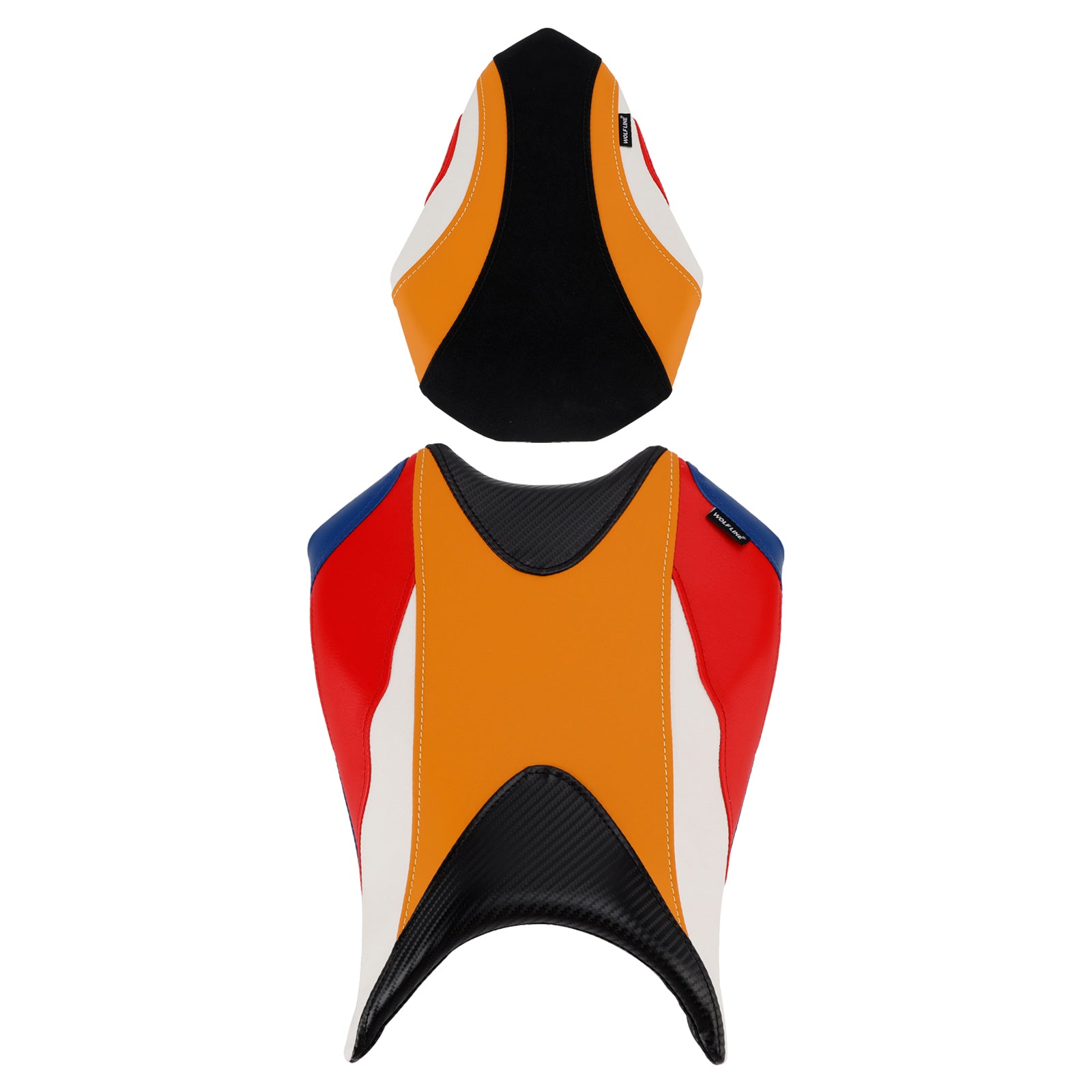 Front&Rear Raider Passenger Cushion Kit Orange For Honda Cbr250Rr 2017-2024 2023