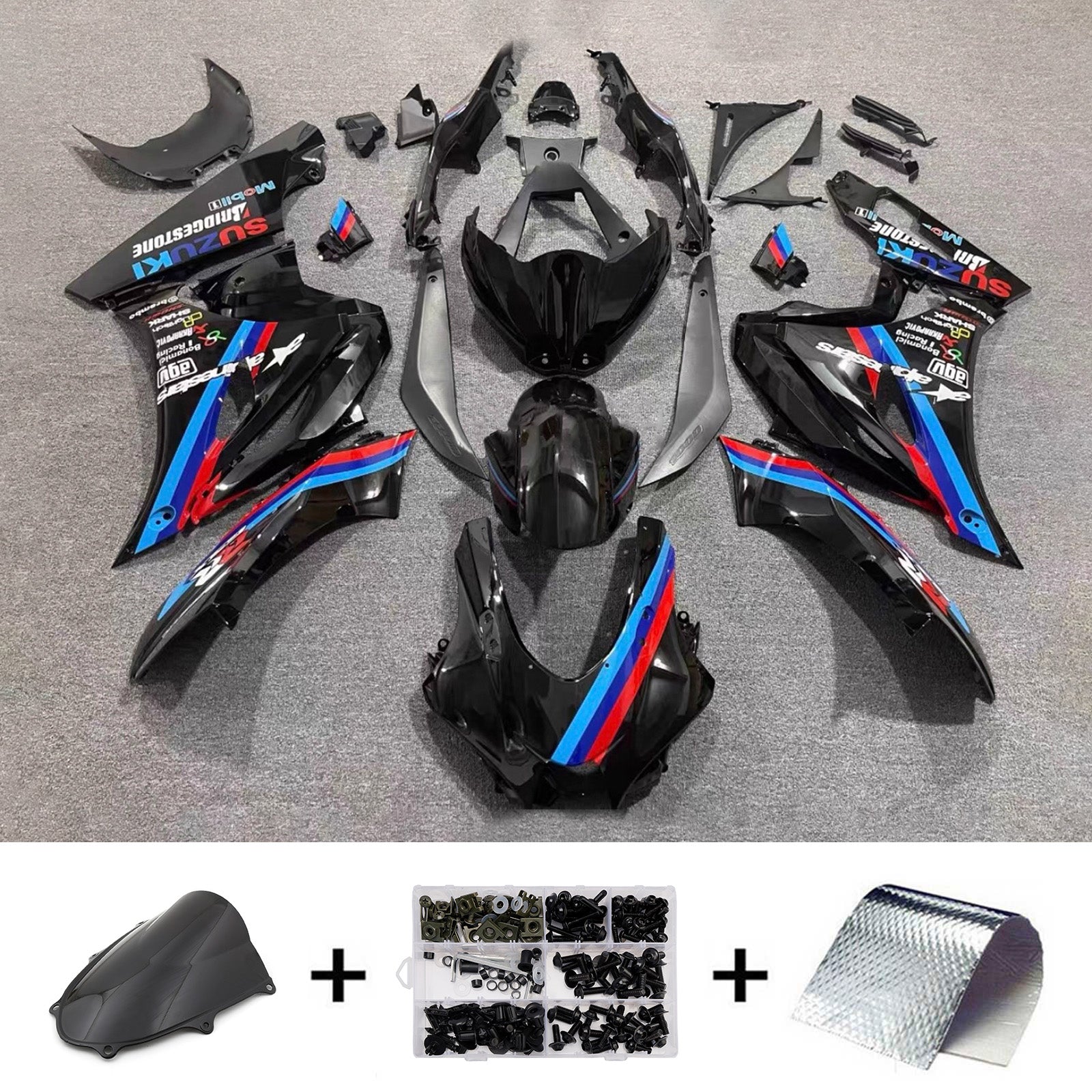 Injection Fairing Kit Bodywork Plastic ABS For Suzuki GSXR1000 2017-2025 K17
