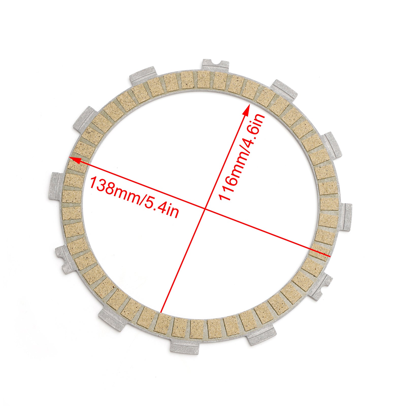 Clutch Friction Plate Kit Set fit for Kawasaki ER250 EX250 2013-2014 13088-0558