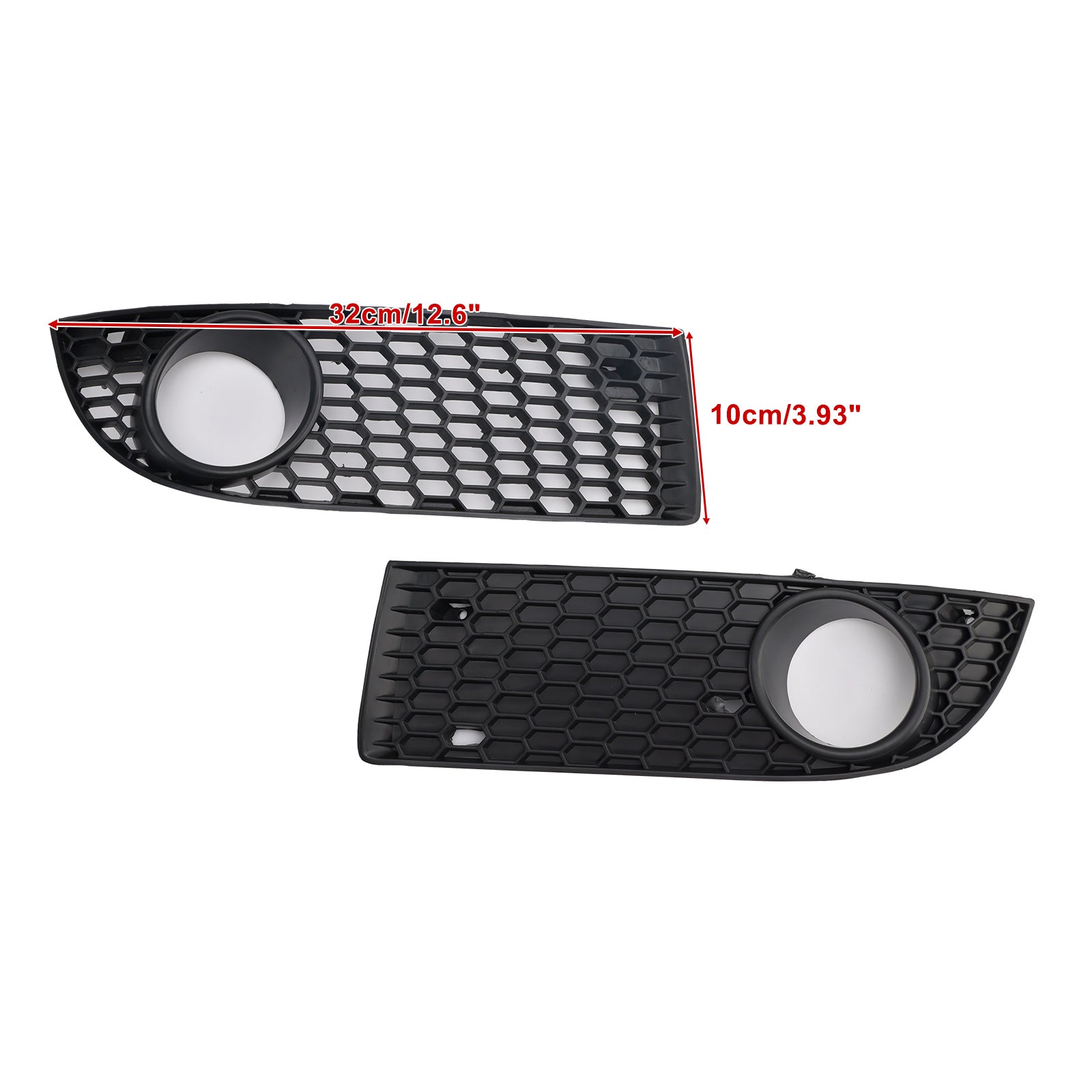 2005-2007 Volkswagen Bora Black Front Honeycomb Fog Light Grille Cover