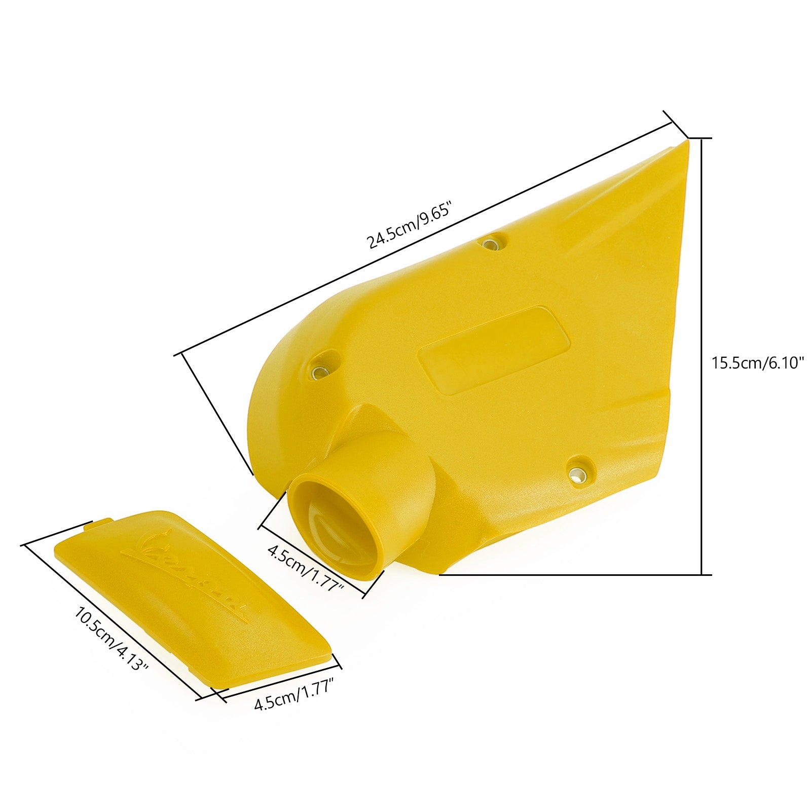 Vespa Sprint Primavera 150 Engine Guard Versnellingsbak Transmissiekap Geel