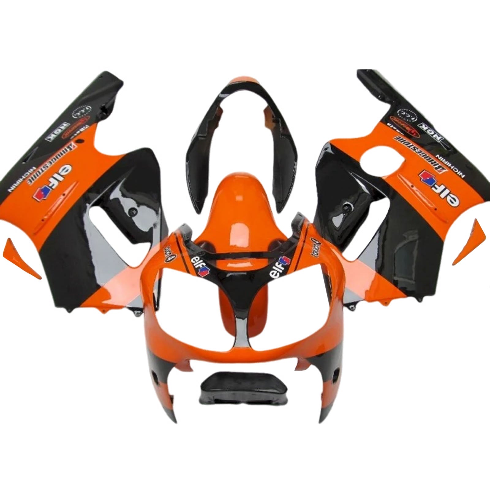 2000-2001 Kawasaki ZX12R Injektionsmässa kit Kroppsarbete Plastisk ABS