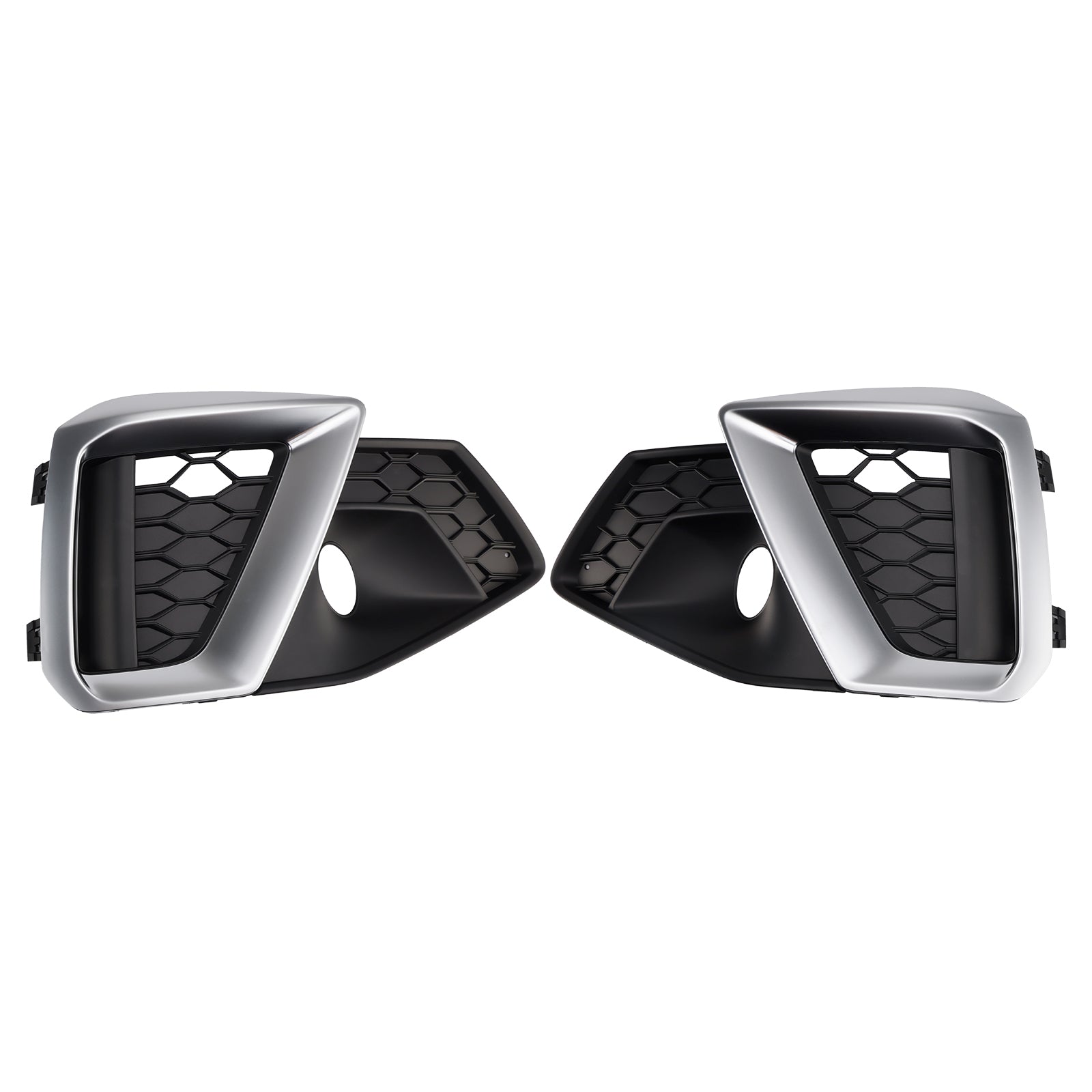 2020-2024 Audi A4 B9.5 S-Line Silver främre stötfångare Nedre dimgallerskydd