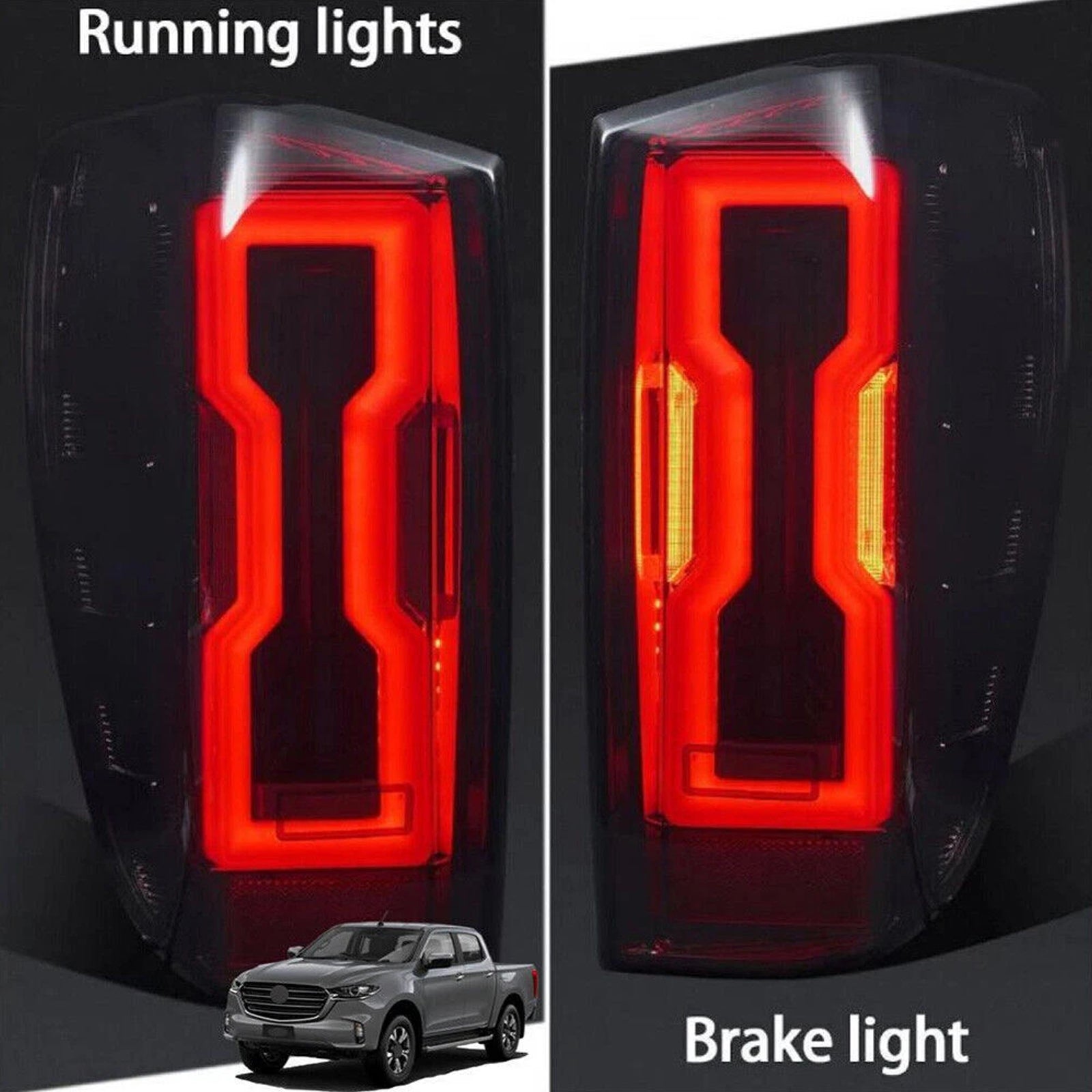 2020-2023 Mazda BT50 Left+Right LED Tail Light Assembly