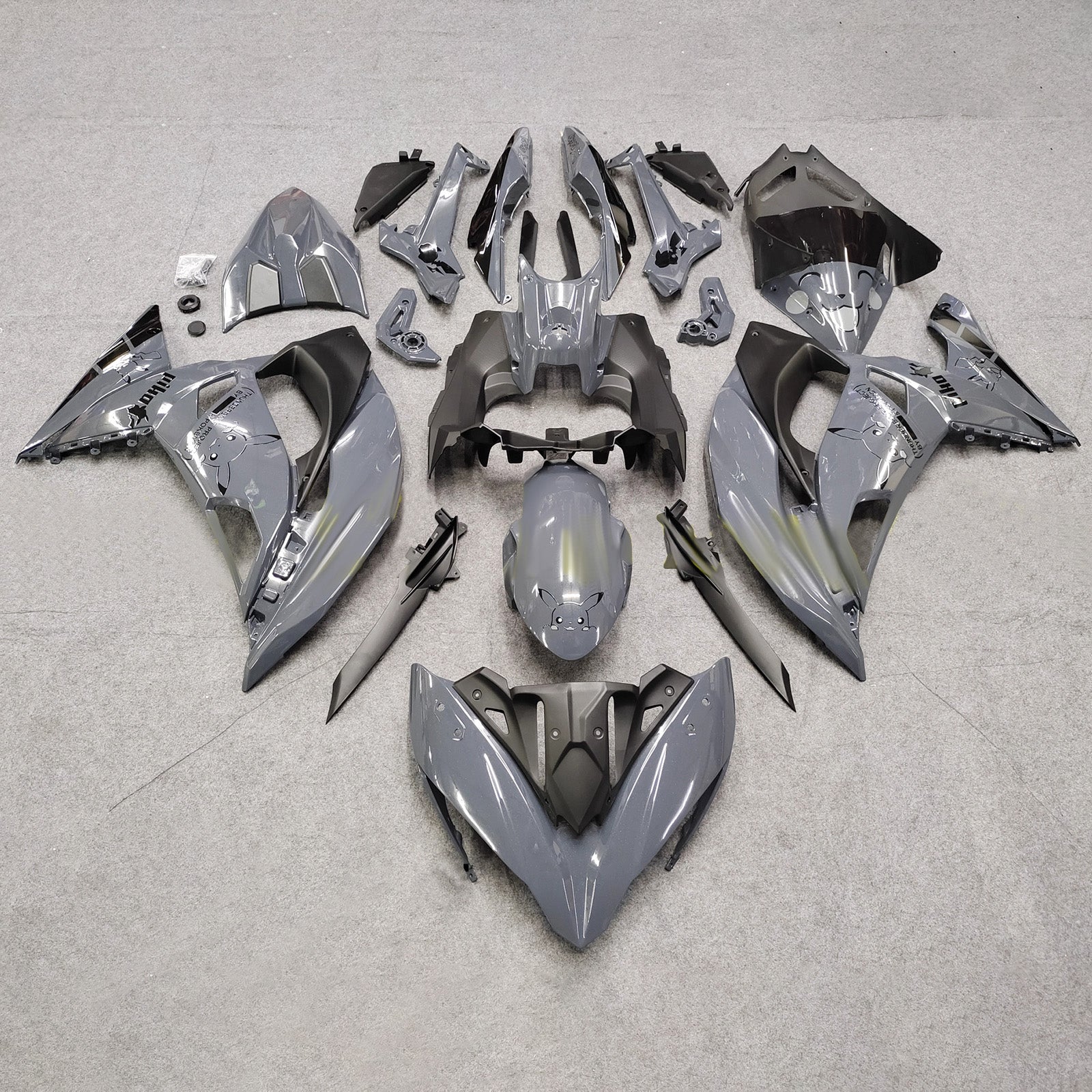 Injection Fairing Kit Bodywork Plastic ABS fit For Kawasaki ER-6F Ninja650R 2017-2019