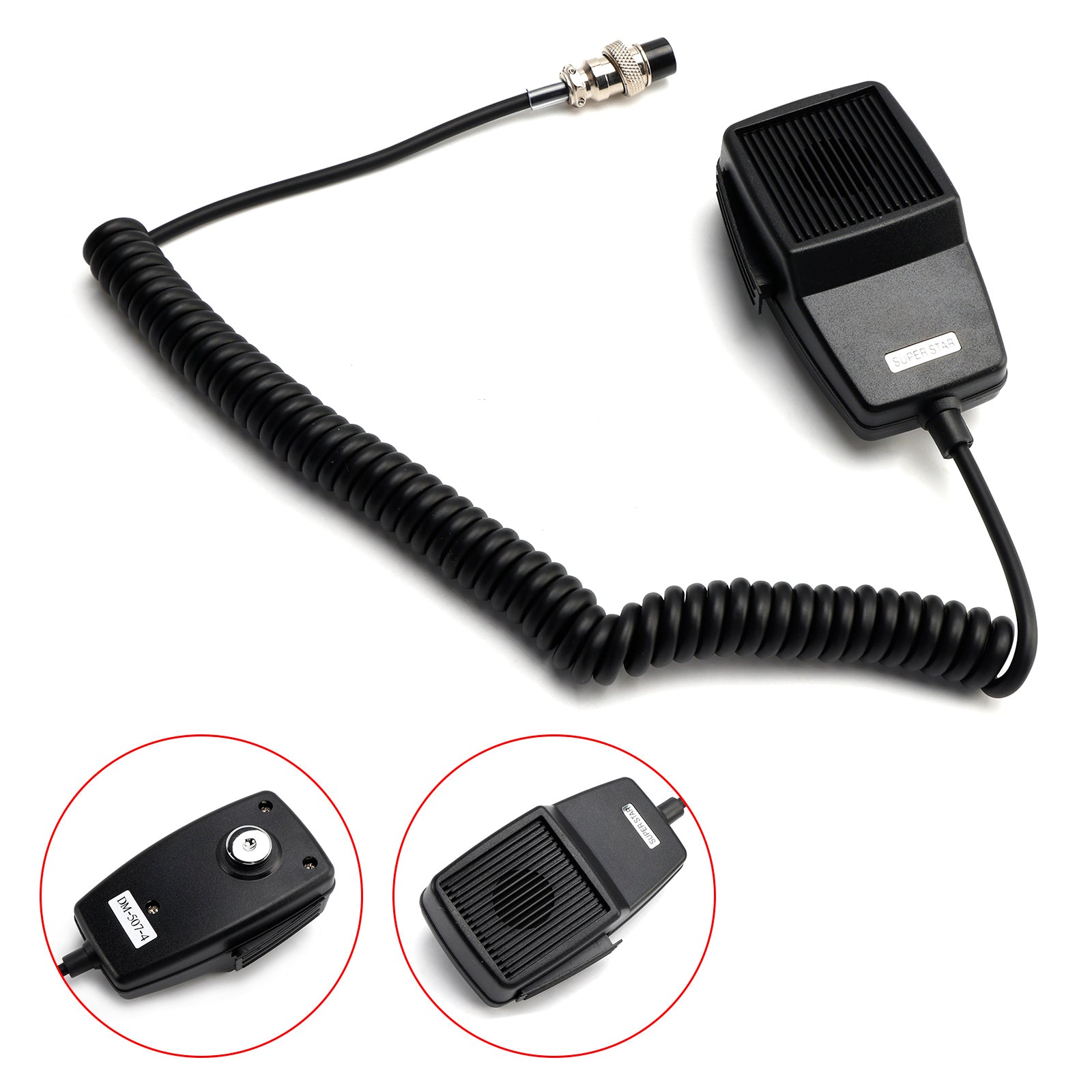 CB-507 Car Microphone Speaker for PR240 PR245 PR350 PR375 PR550 PR3000 PR3100
