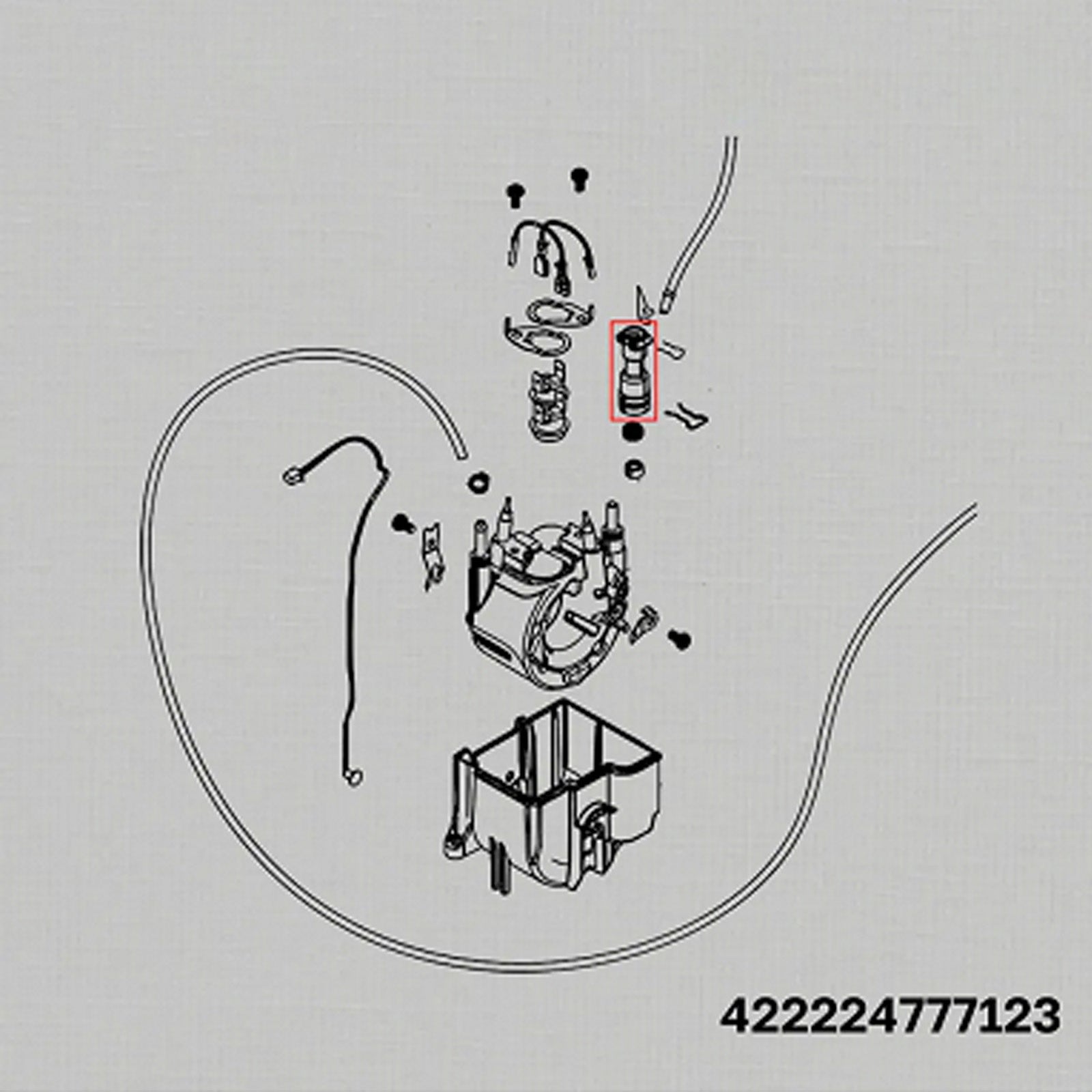 ThermoBlock Inlet Connector & Seal & Spacer & Fork D8mm Kit Of Water Heating Element Fit For Philips Coffee Machine 422224777123