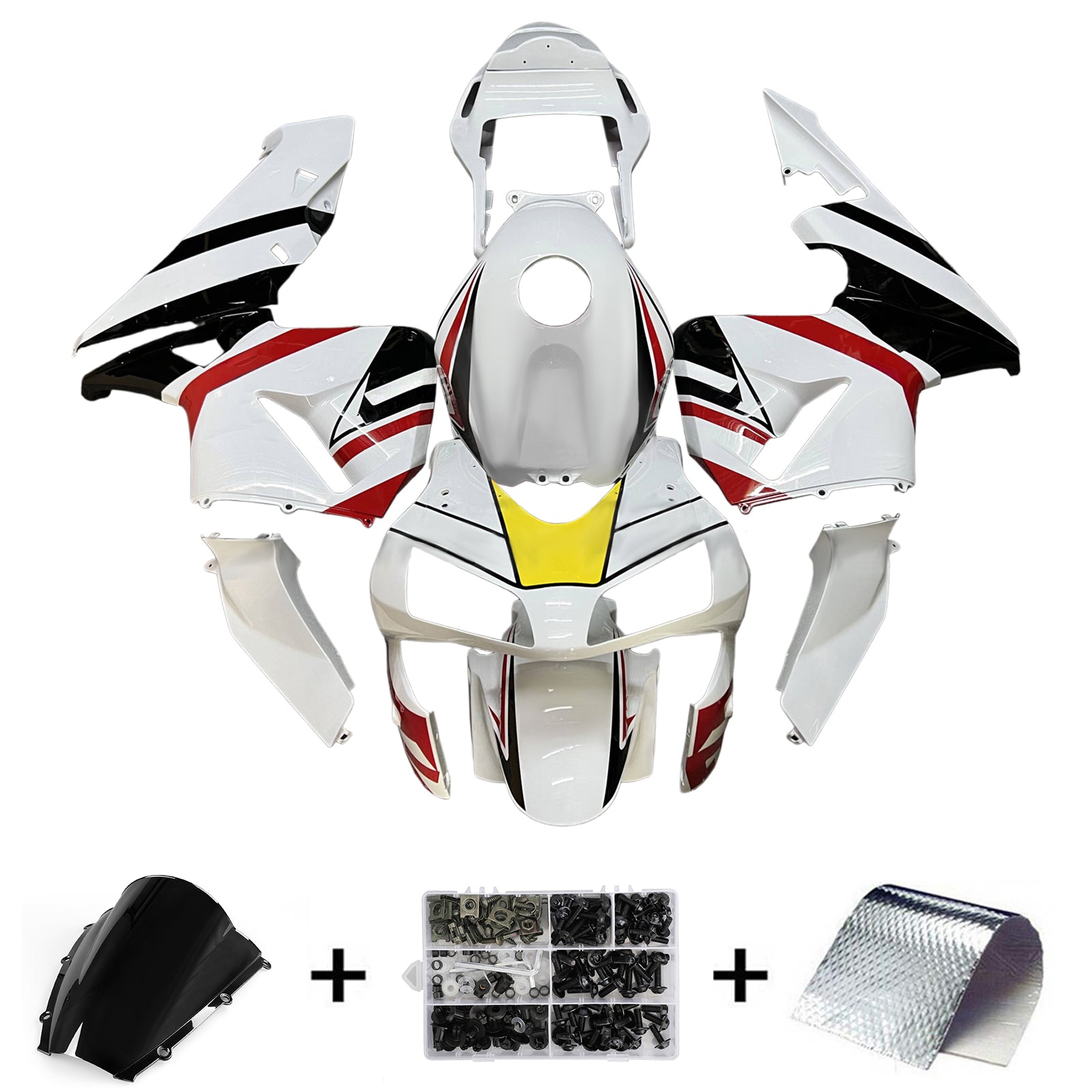 Injektionsmässa Kit Bodywork Plastic ABS för Honda CBR600RR 2003-2004 F5