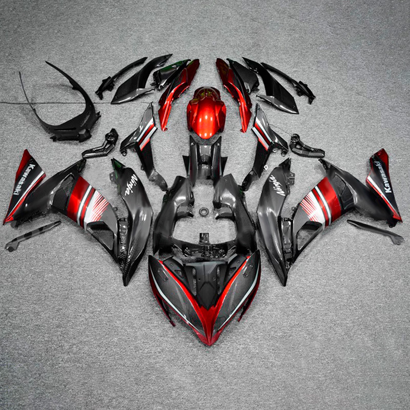 Injection Fairing Kit Bodywork Plastic ABS fit For Kawasaki ER-6F Ninja650R 2017-2019