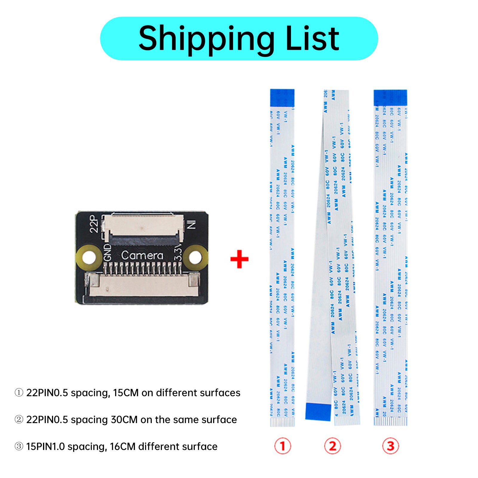 Raspberry Pi 5e generatie/pi Zero DSI Display CSI Camerakabeladapterkaart