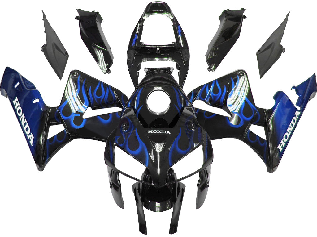 Honda CBR 600 RR 2005-2006 Noir & Carénages Blue Flame Racing génériques
