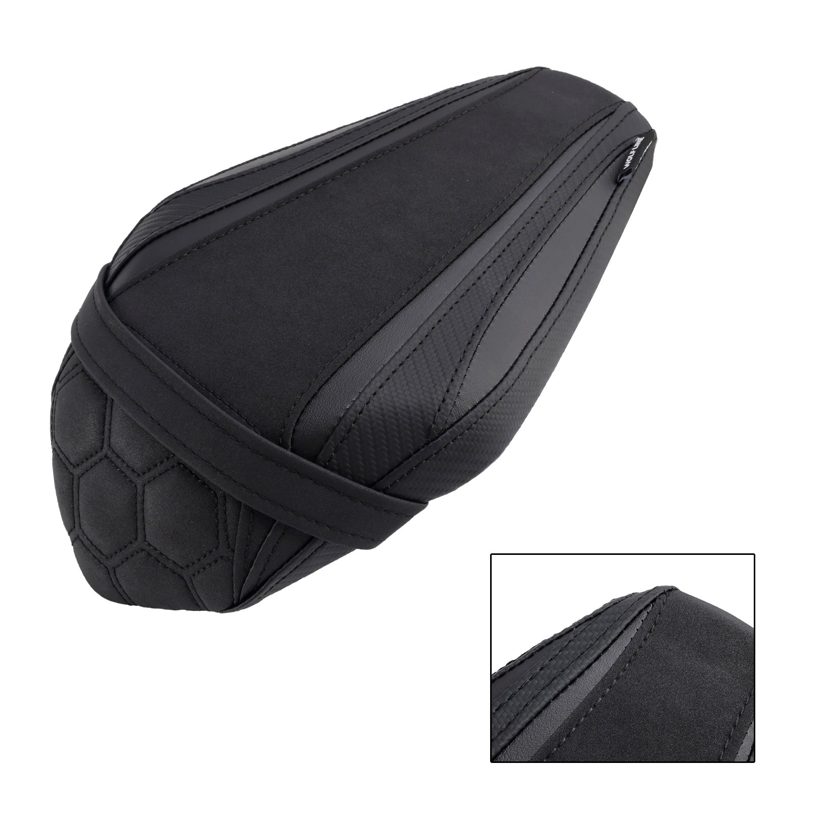 2021-2023 KAWASAKI ZX-10R/RR BASE PASSENGER SEAT CUSHION PU PULLION LAT SVART